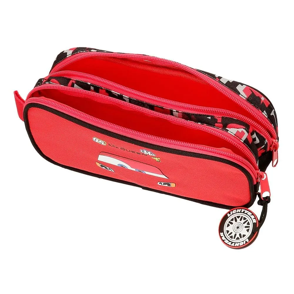 Joumma Disney Cars McQueen Astuccio Doppio Rosso 23x9x7 cm Poliestere - immagine 4