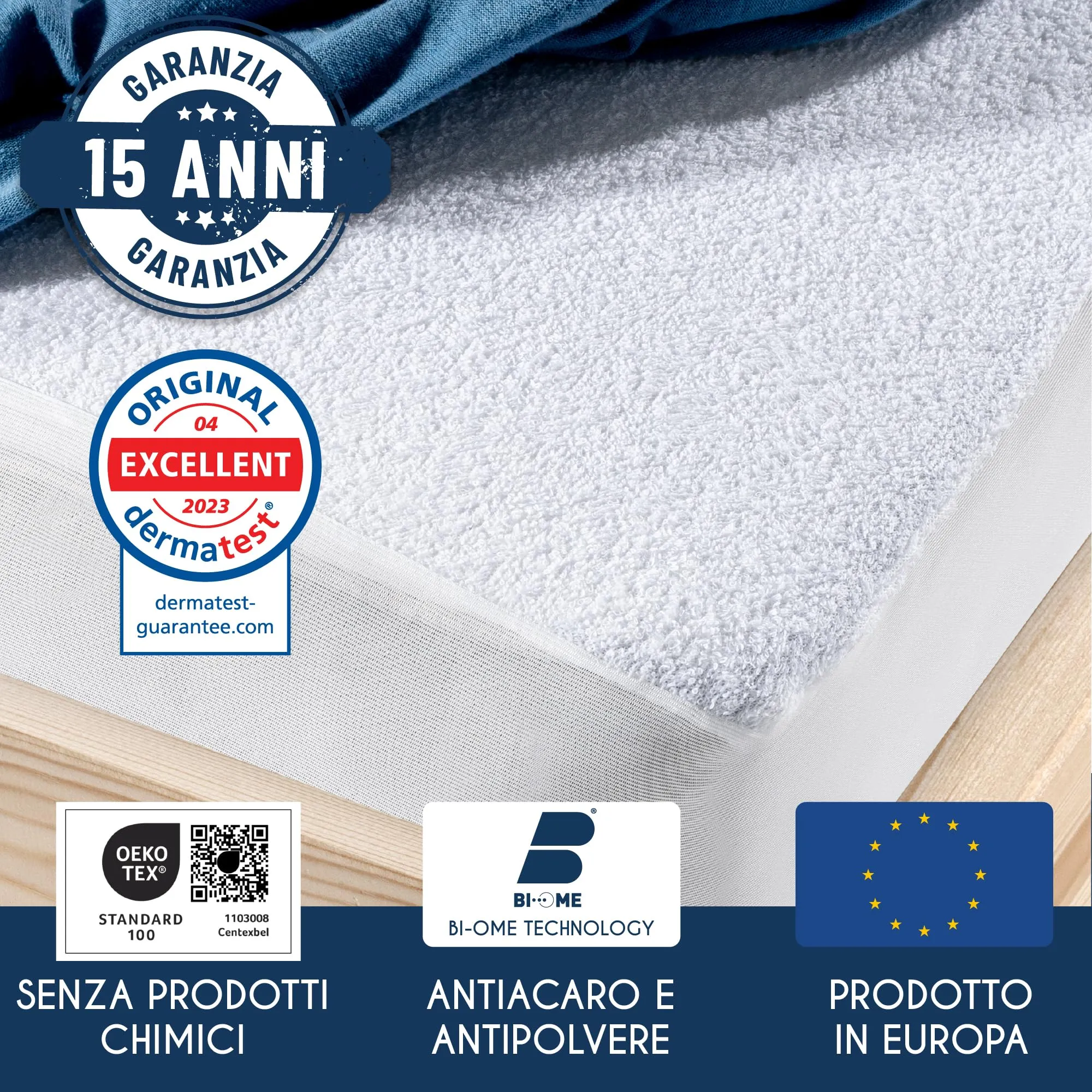 Dreamzie Coprimaterasso Lettino Impermeabile 70x140cm Set da 2 - immagine 3