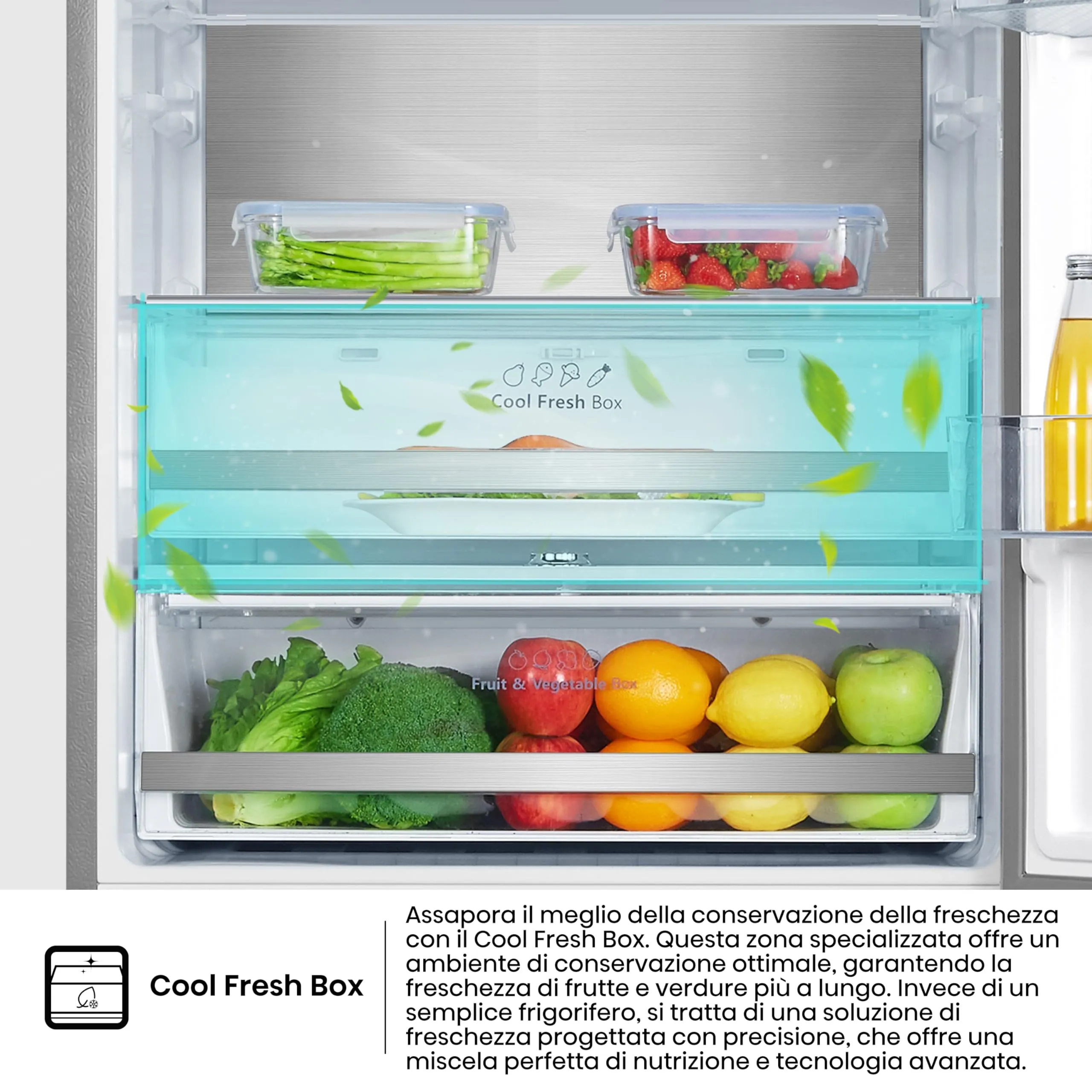 Hisense RB645N4BIE Frigorifero Combinato Total No Frost, 200x70,4 cm, Classe E, 495 Litri, Inox - immagine 6