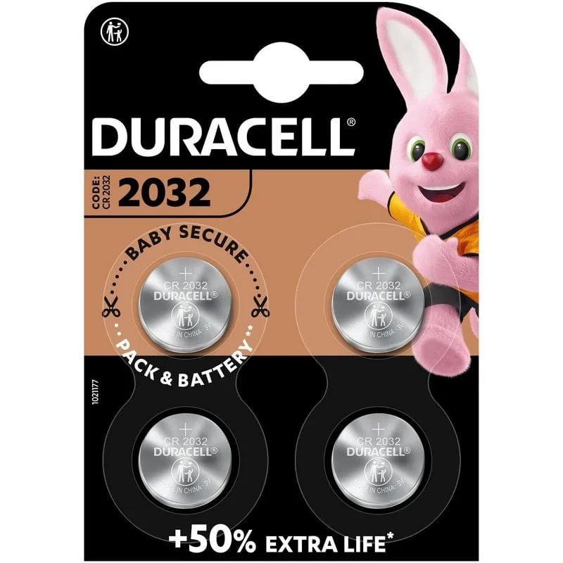 Duracell CR2032 Batterie a moneta al litio 3V (Confezione da 4) - immagine 1