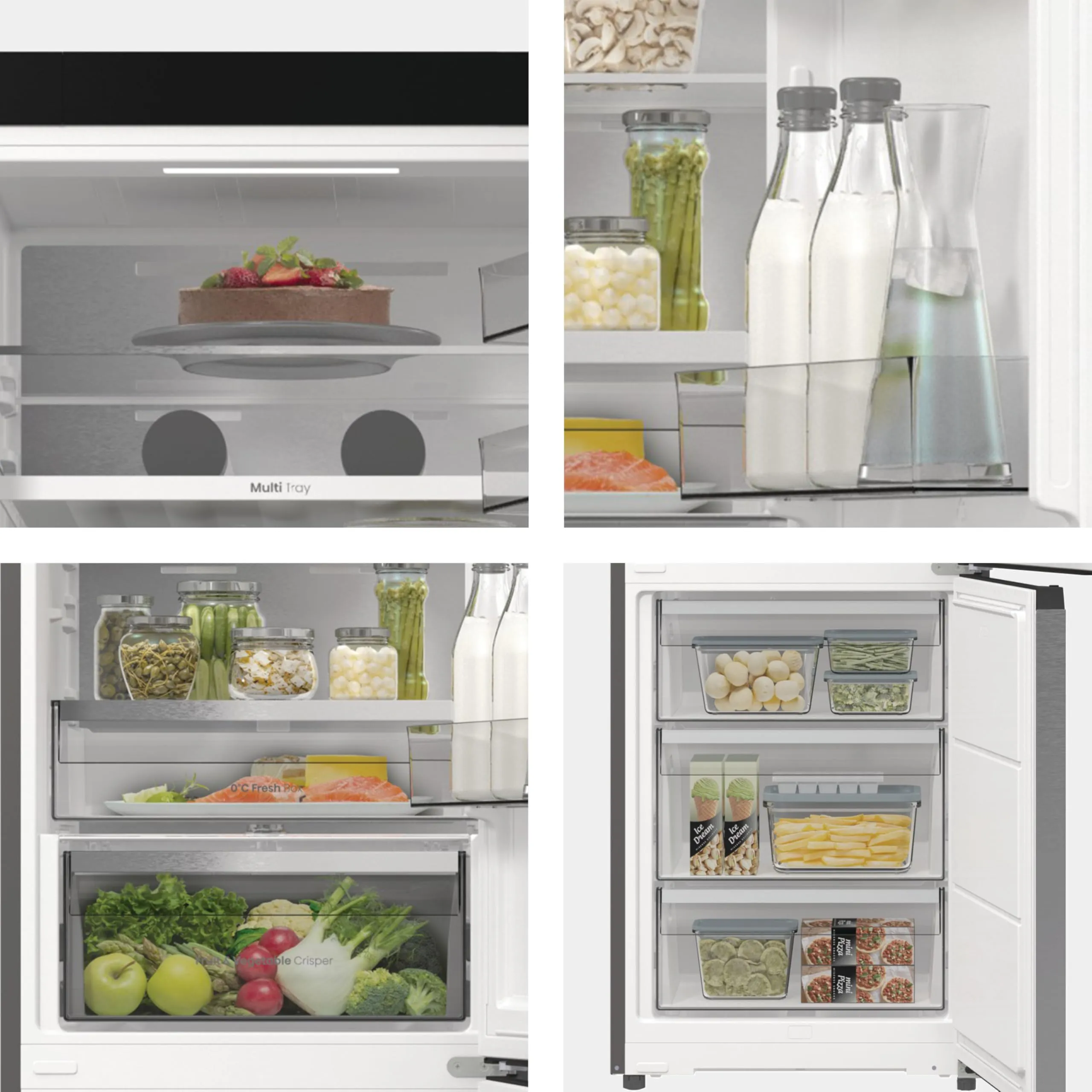 Hisense RB5P410SACC Frigorifero Combinato Total No Frost, Inox, 203x65.8cm, Classe C, 413L, WiFi, Metal Tech Cooling, Porta Reversibile - immagine 10