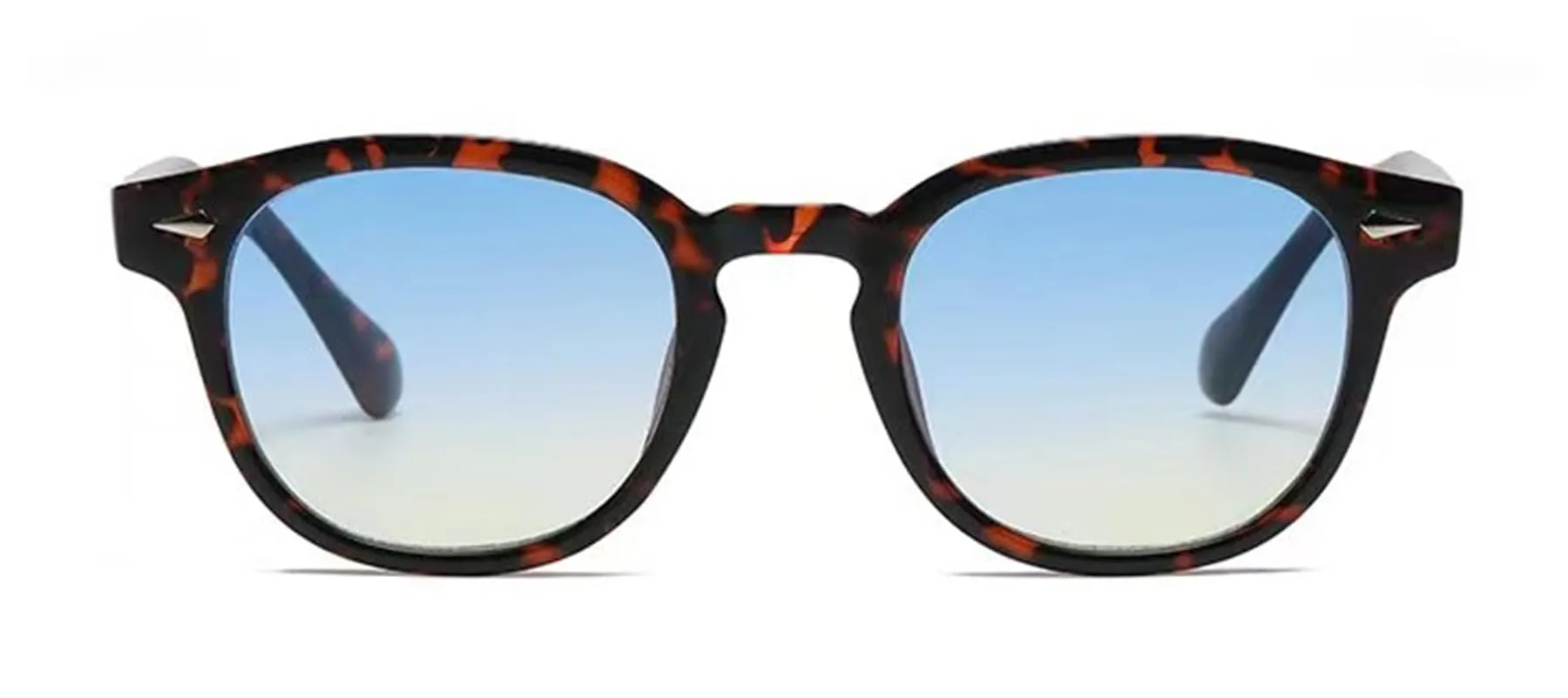 LHSDMOAT Occhiali da sole sportivi vintage anni '70 rotondi UV400 stile Depp TR5095K - immagine 2
