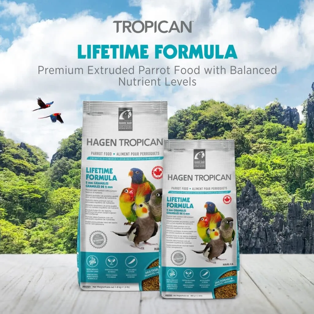 Hagen Hari Tropican Lifetime Cockatiel Pellets 820 g - immagine 2