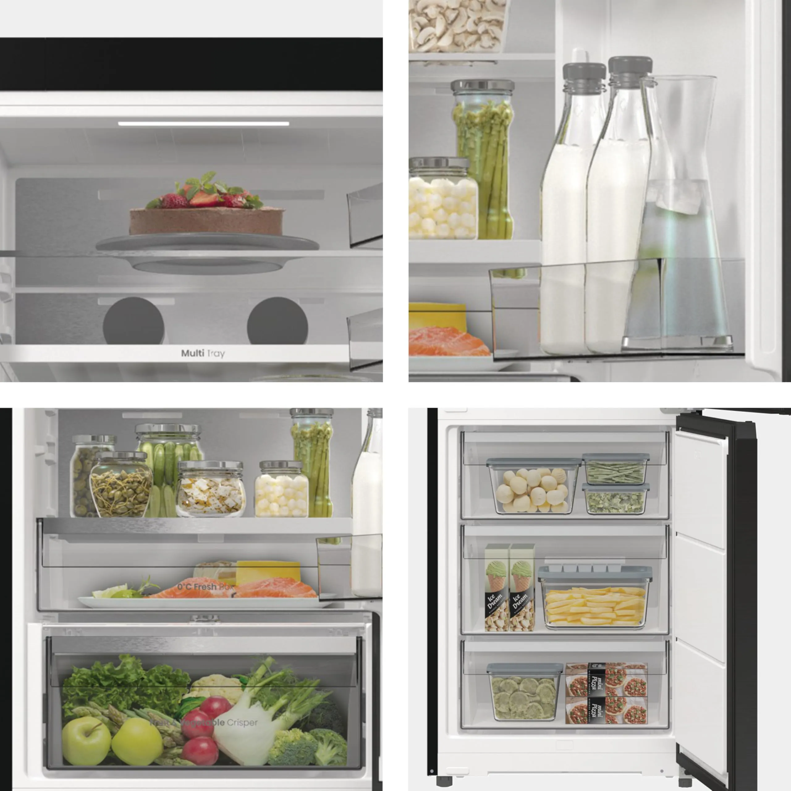 Hisense RB5P410SBFC Frigorifero Combinato Total No Frost, Nero Inox, 203x65,8cm, Classe C, 413L, Wifi, Metal Tech Cooling, Porta Reversibile - immagine 9