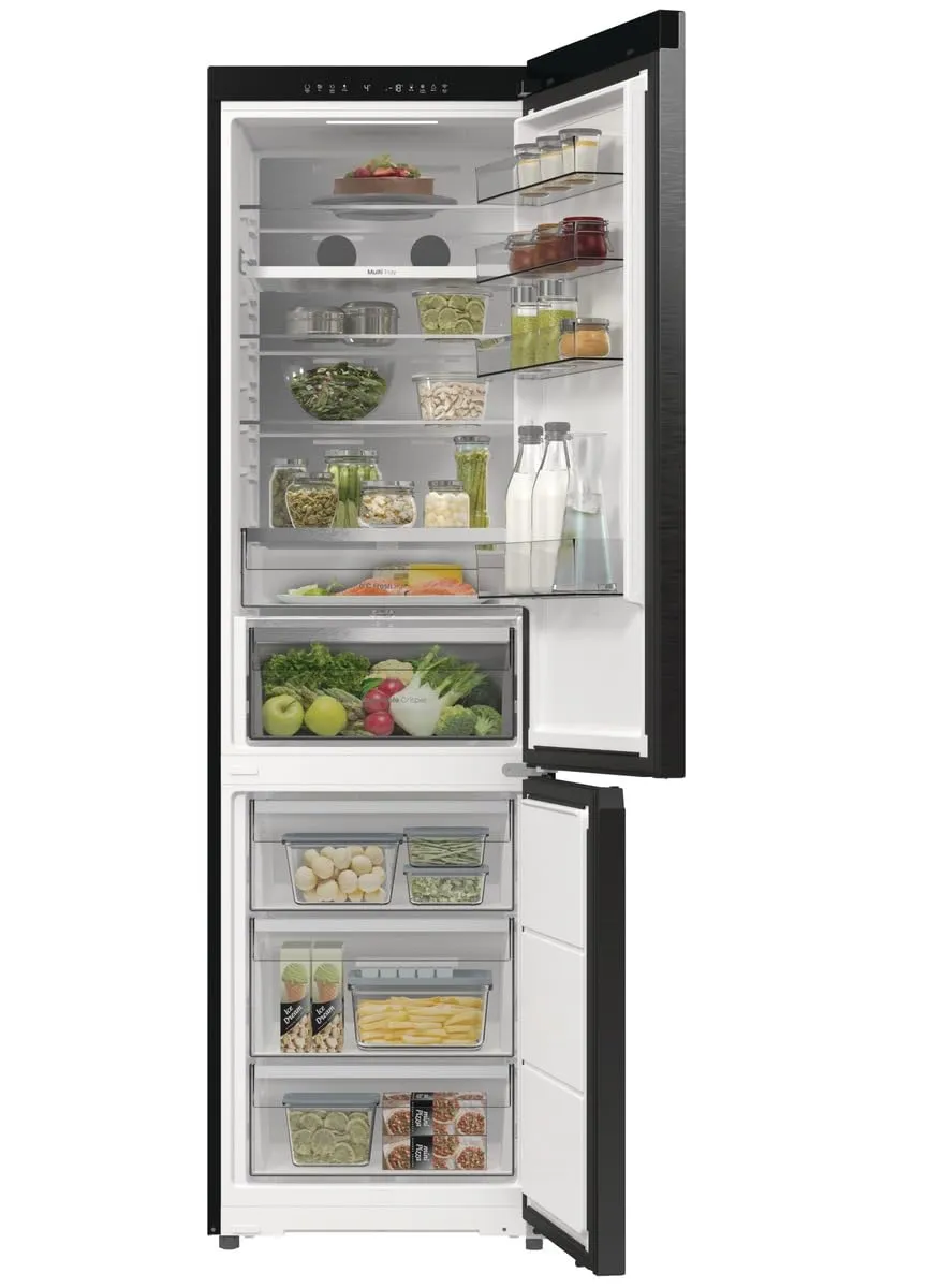 Hisense RB5P410SBFC Frigorifero Combinato Total No Frost, Nero Inox, 203x65,8cm, Classe C, 413L, Wifi, Metal Tech Cooling, Porta Reversibile - immagine 12