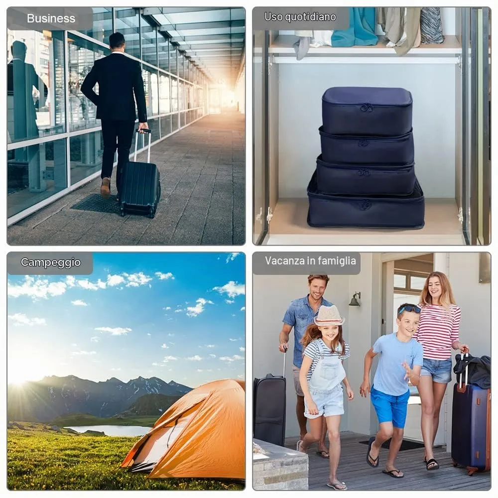 OSDUE Organizer Valigia, Set 8 Pezzi Packing Cubes per Viaggio e Zaino - immagine 6