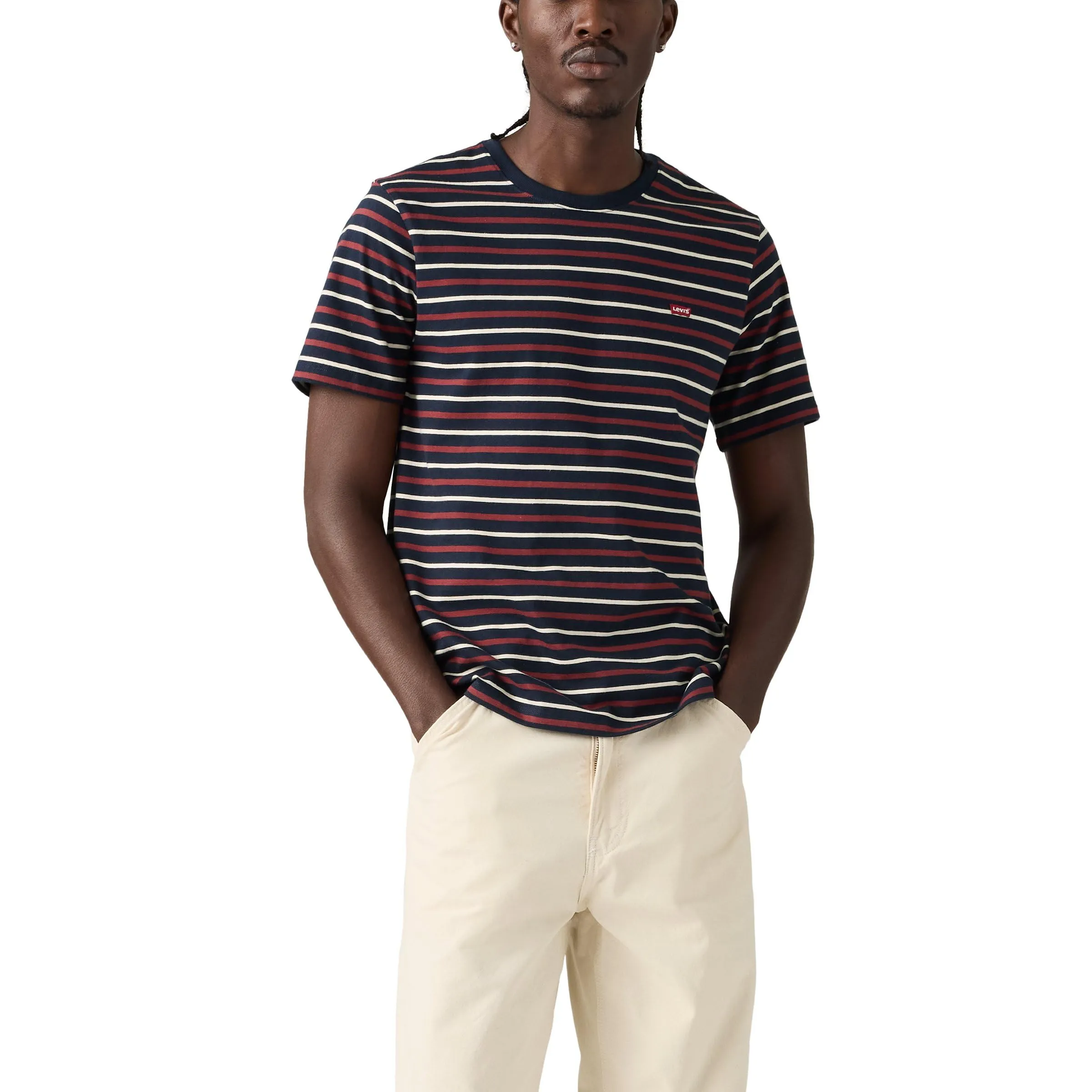 Levi's SS Original HM Tee Andor Stripe Navy Bla - immagine 1