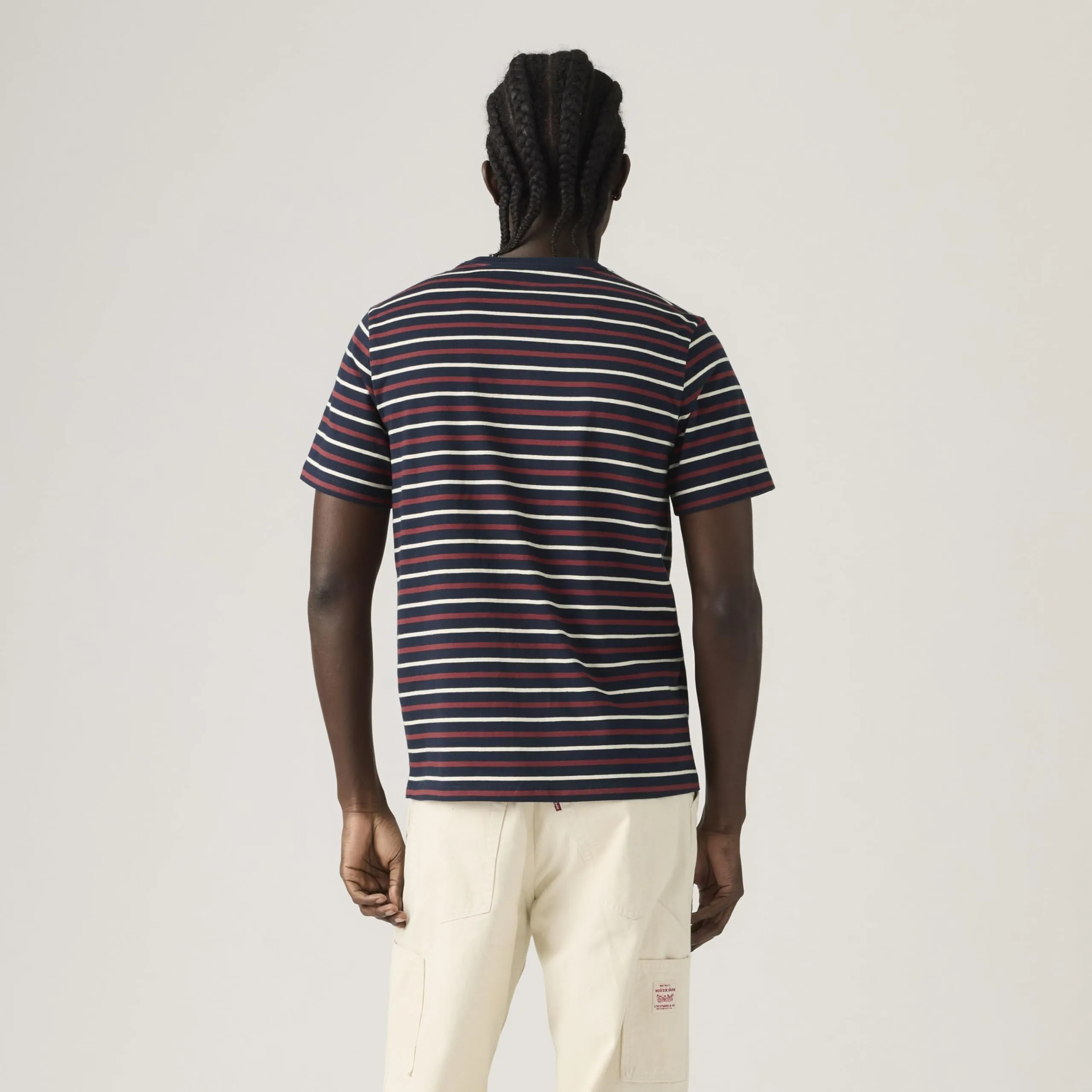 Levi's SS Original HM Tee Andor Stripe Navy Bla - immagine 3