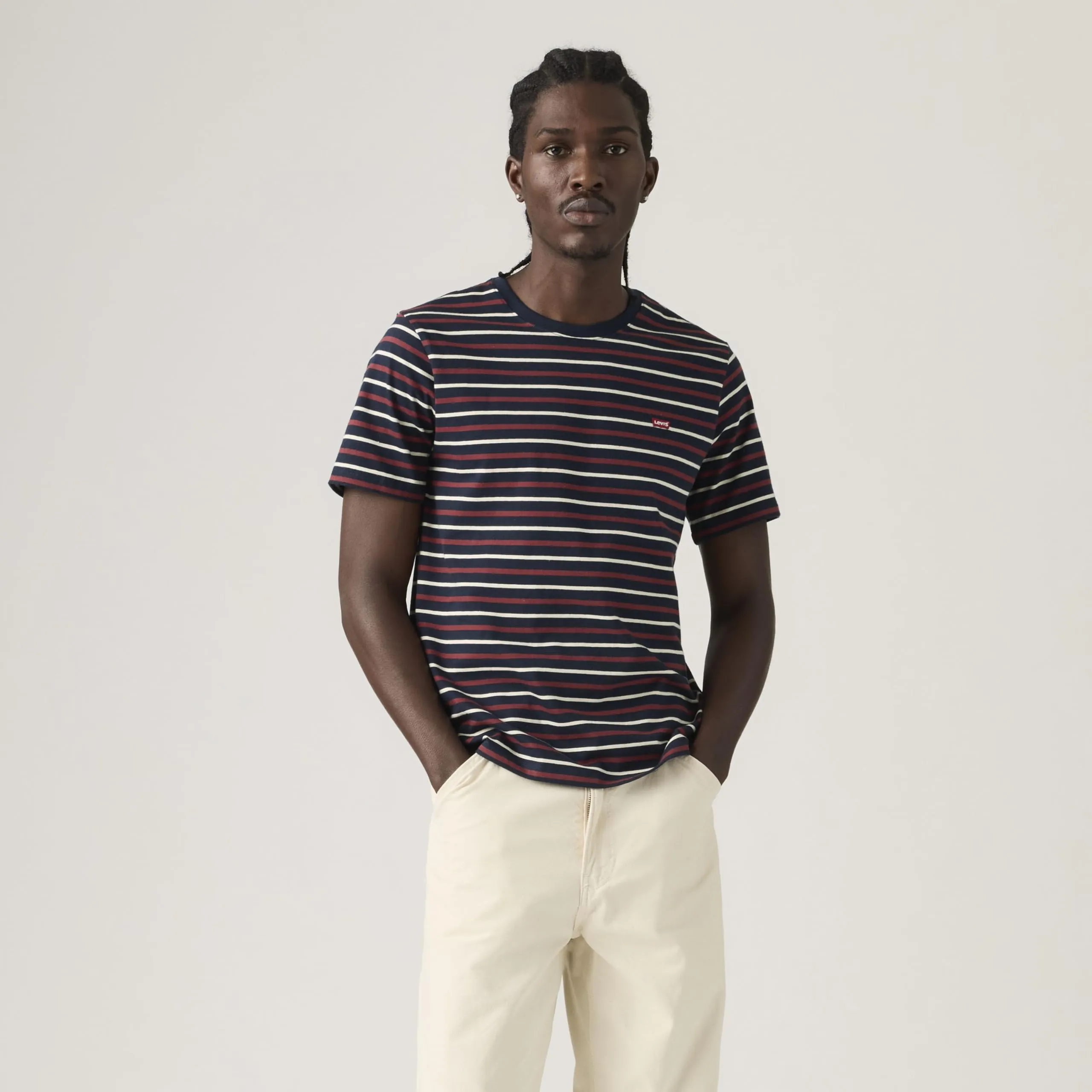 Levi's SS Original HM Tee Andor Stripe Navy Bla - immagine 7