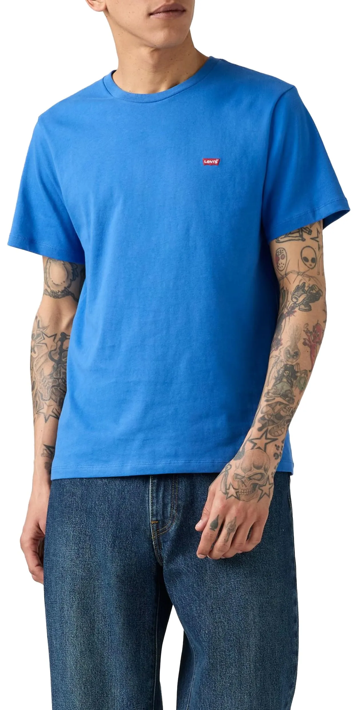 Levi's Original Housemark Logo Core Chesthit Men's T-Shirt, Star Sapphire, S - immagine 3