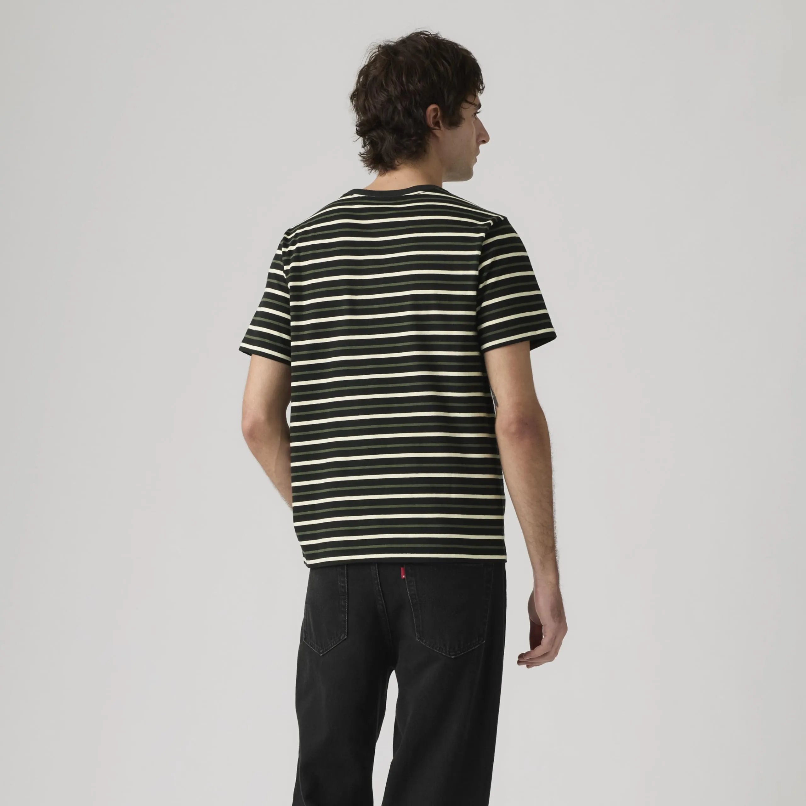 Levi's SS Original HM Tee Andor Stripe Jet Black - immagine 3