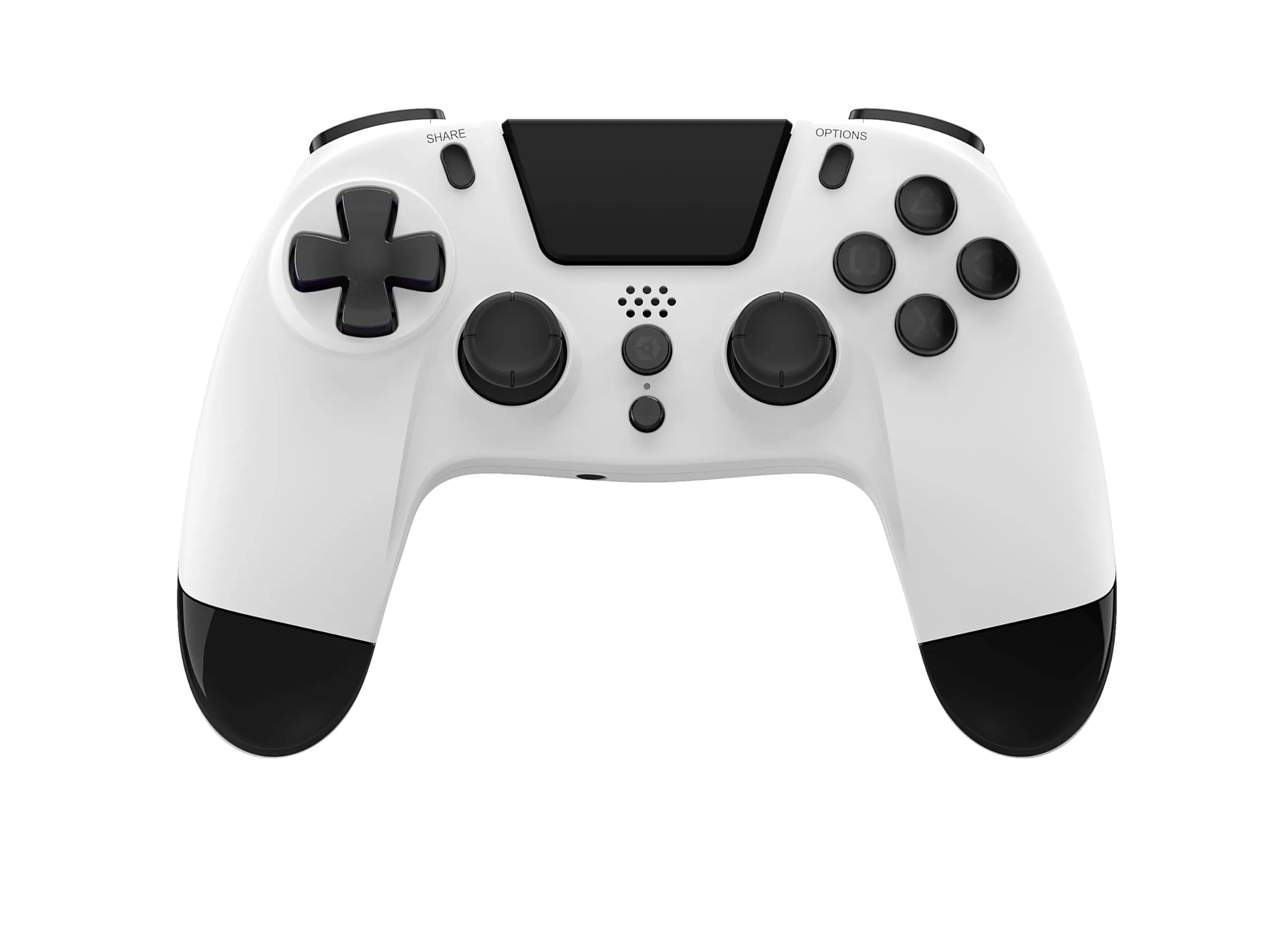 Gioteck VX4 Wireless Controller for PlayStation 4 - White with Programmable Back Buttons - immagine 2