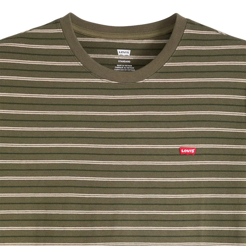 Levi's Original Housemark Logo Core Chesthit Men's T-Shirt - Max Stripe Rosin, S - immagine 3