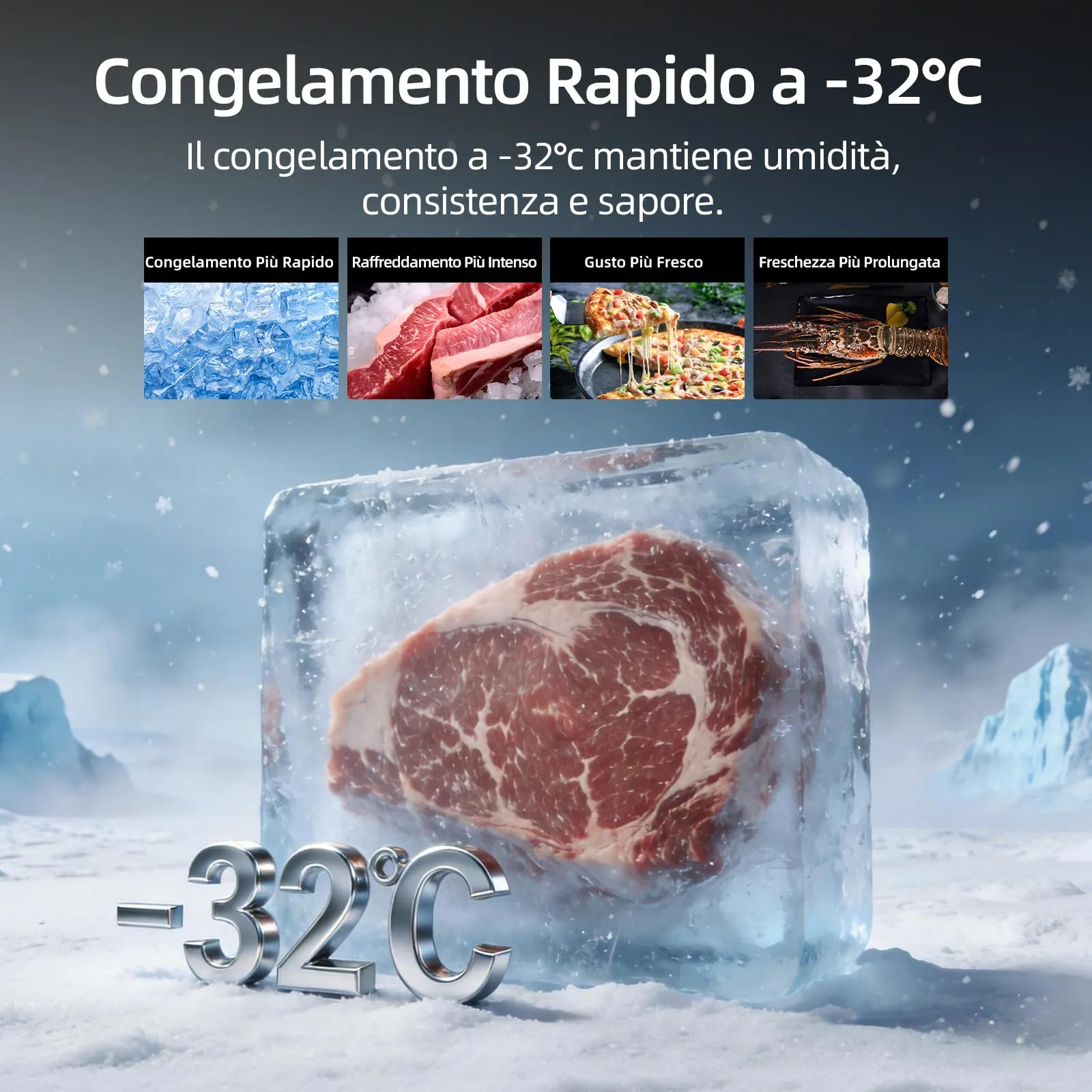 CHiQ Frigorifero Americano CSS530NGDE 525L No Frost con Distributore d'Acqua, Nero - immagine 7