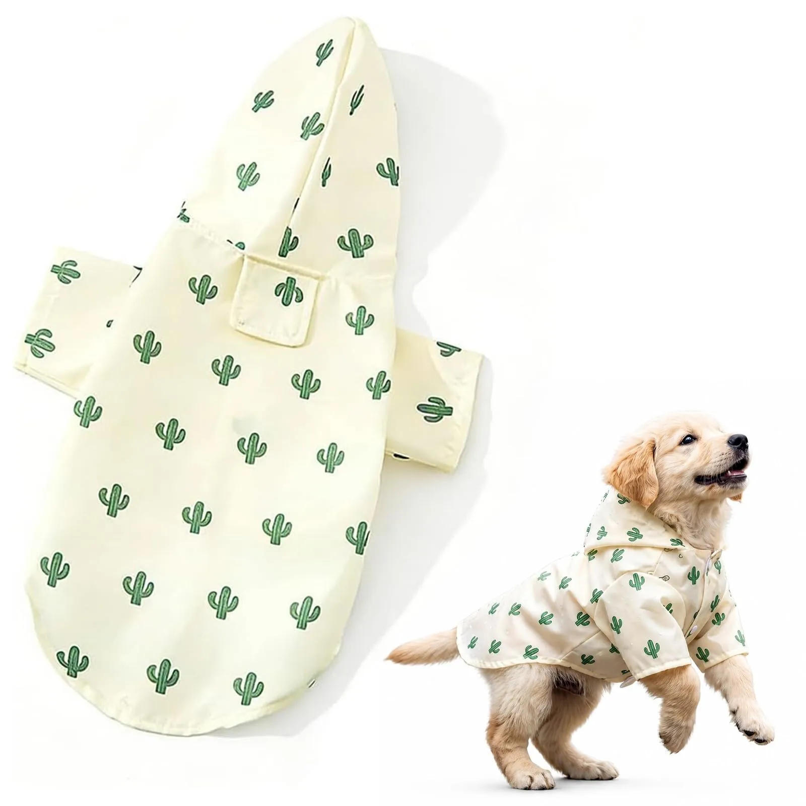 ZUWIJEQ Impermeabile per Cani con Cappuccio, Taglia XL (4-7kg) - immagine 1