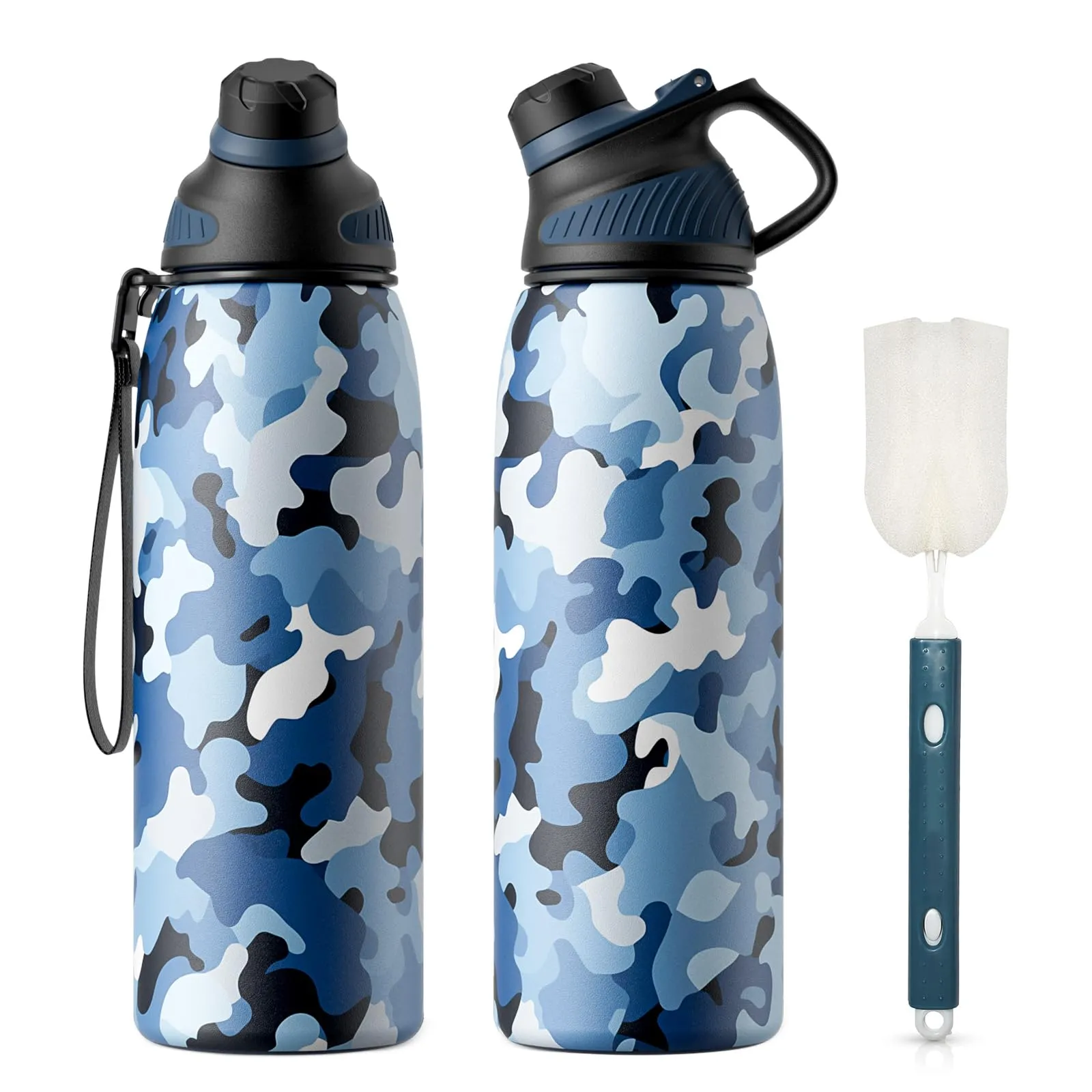 Fjbottle Borraccia Sportiva in Acciaio Inox, 1 L, con Coperchio Magnetico - immagine 1