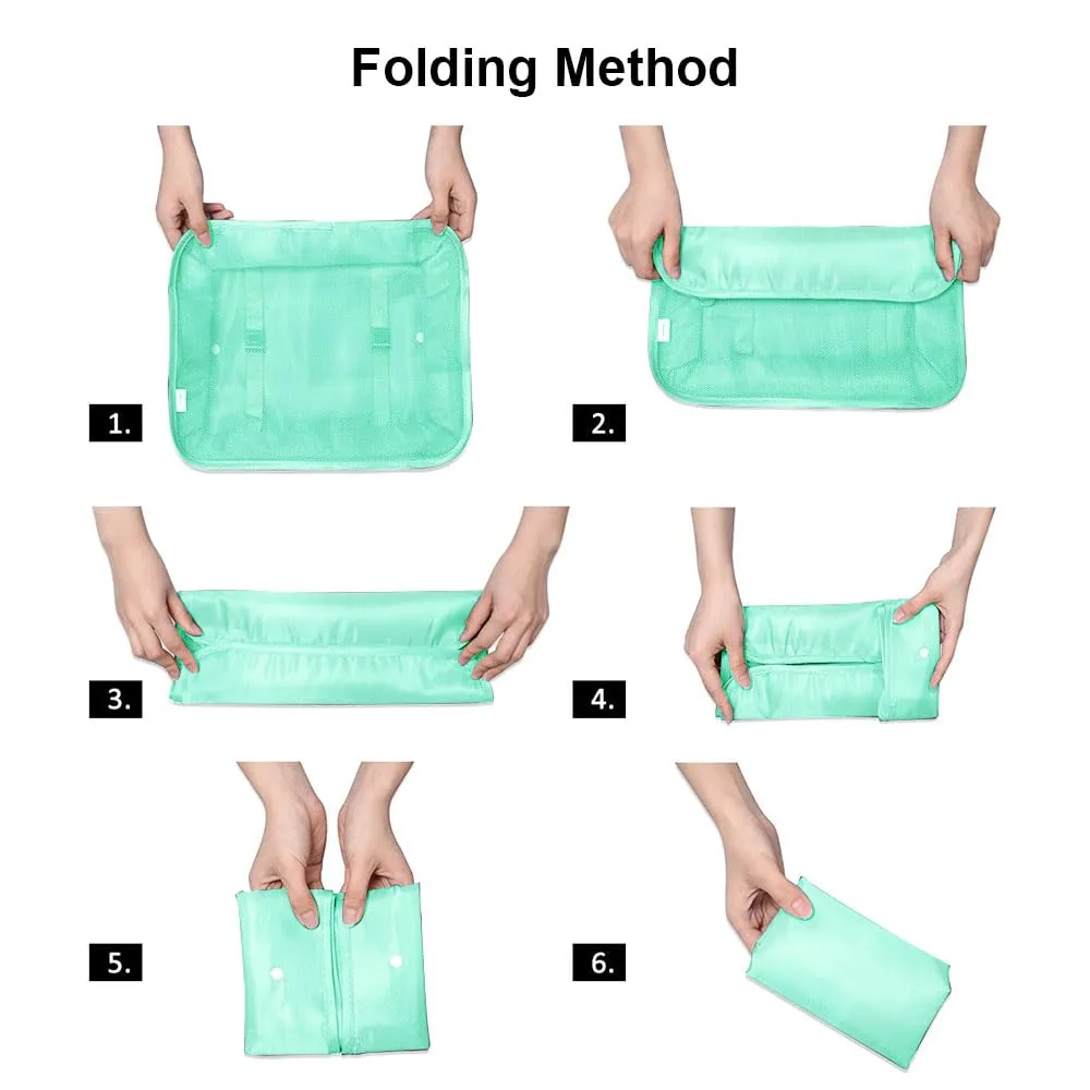 OSDUE Organizer Valigia, Set 8 Pezzi Packing Cubes per Viaggio, Abbigliamento, Intimo e Calzature - immagine 4