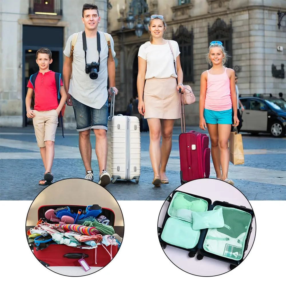 OSDUE Organizer Valigia, Set 8 Pezzi Packing Cubes per Viaggio, Abbigliamento, Intimo e Calzature - immagine 8