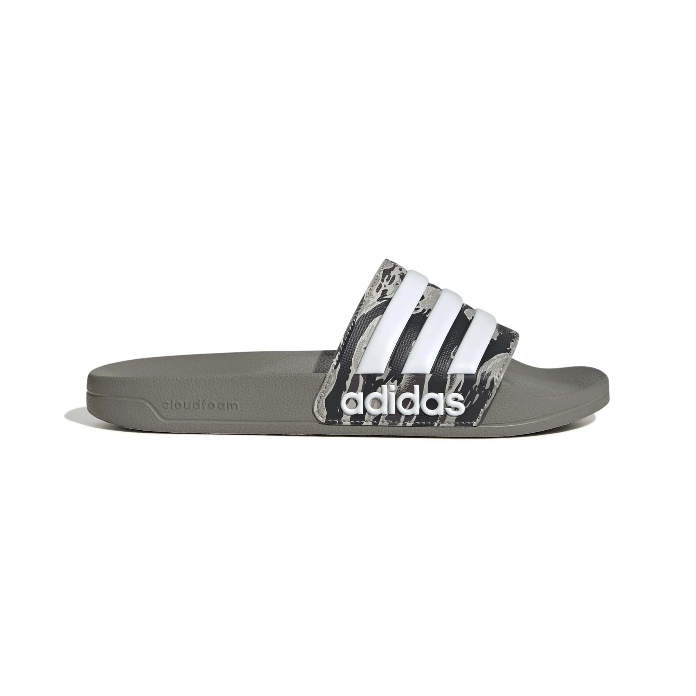 adidas Adilette Shower Slides - Silver Pebble Silver Pebble Ftwr White, 37 EU - immagine 2