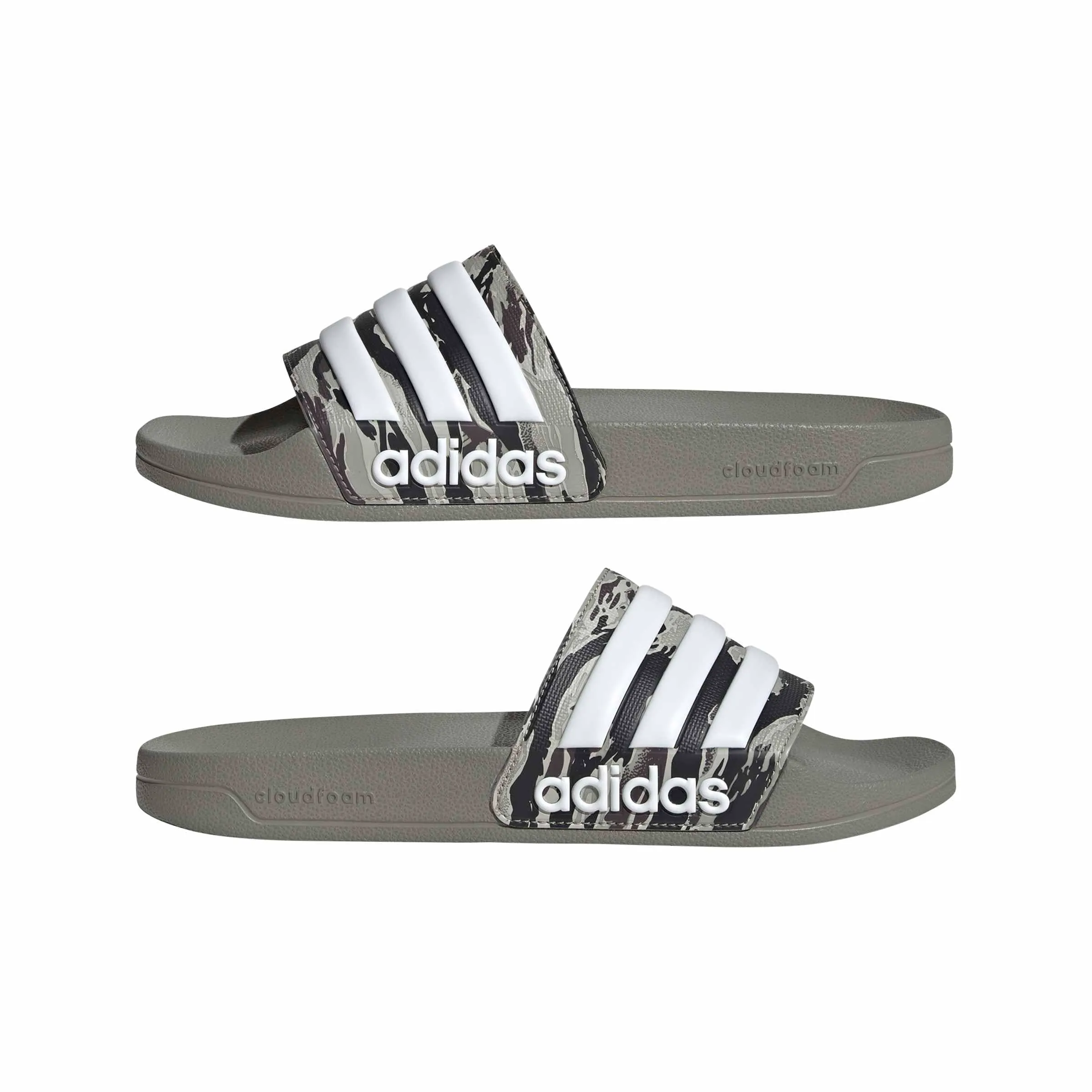 adidas Adilette Shower Slides - Silver Pebble Silver Pebble Ftwr White, 37 EU - immagine 6