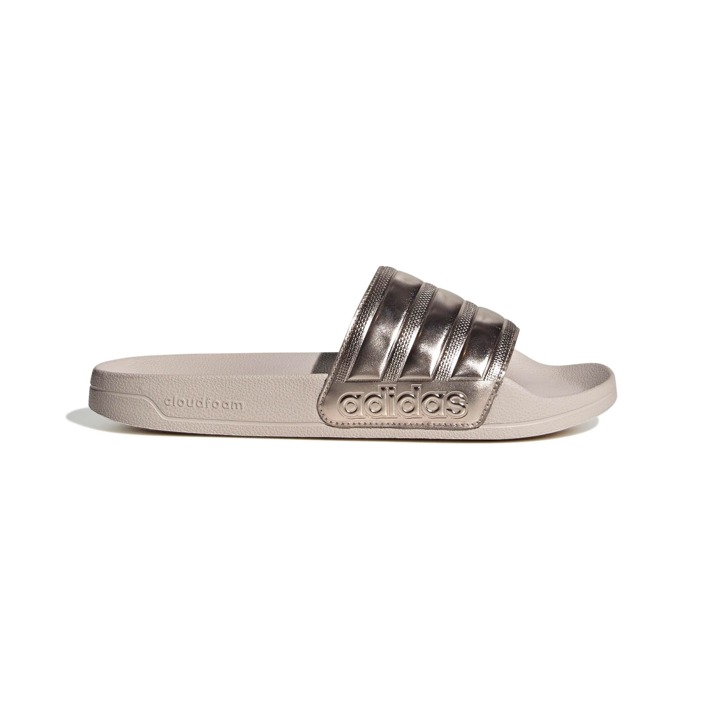 adidas Adilette Shower Slides Sandal, Champagne Met/Putty Mauve, 40.5 EU - immagine 2