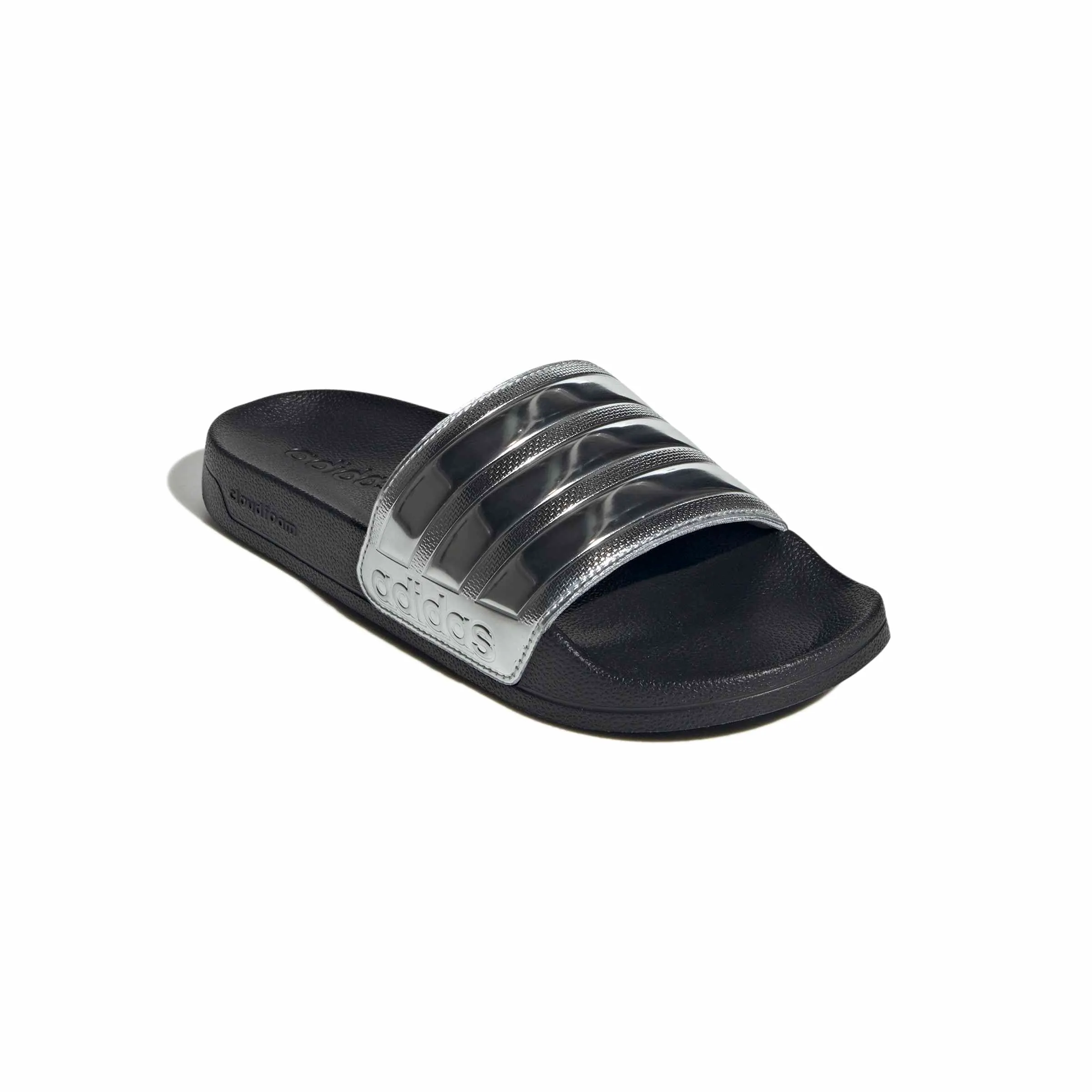 adidas Adilette Shower Slides Sandal - Core Black/Silver Met., 39 EU - immagine 3