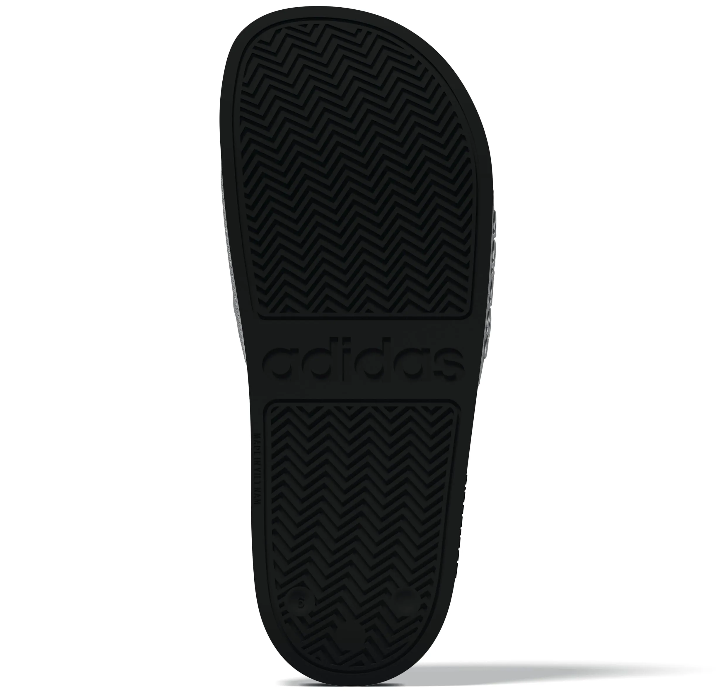 adidas Adilette Shower Slides Sandal - Core Black/Silver Met., 39 EU - immagine 9