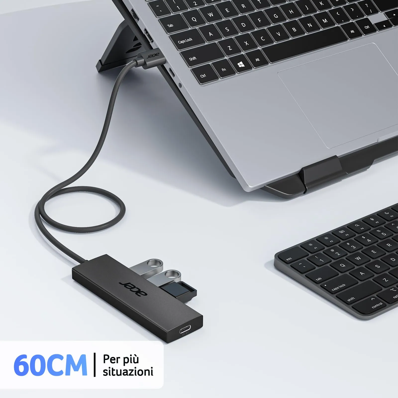 Acer Hub USB 3.0, 4 Porte Dati 5Gbps, 60cm - immagine 5
