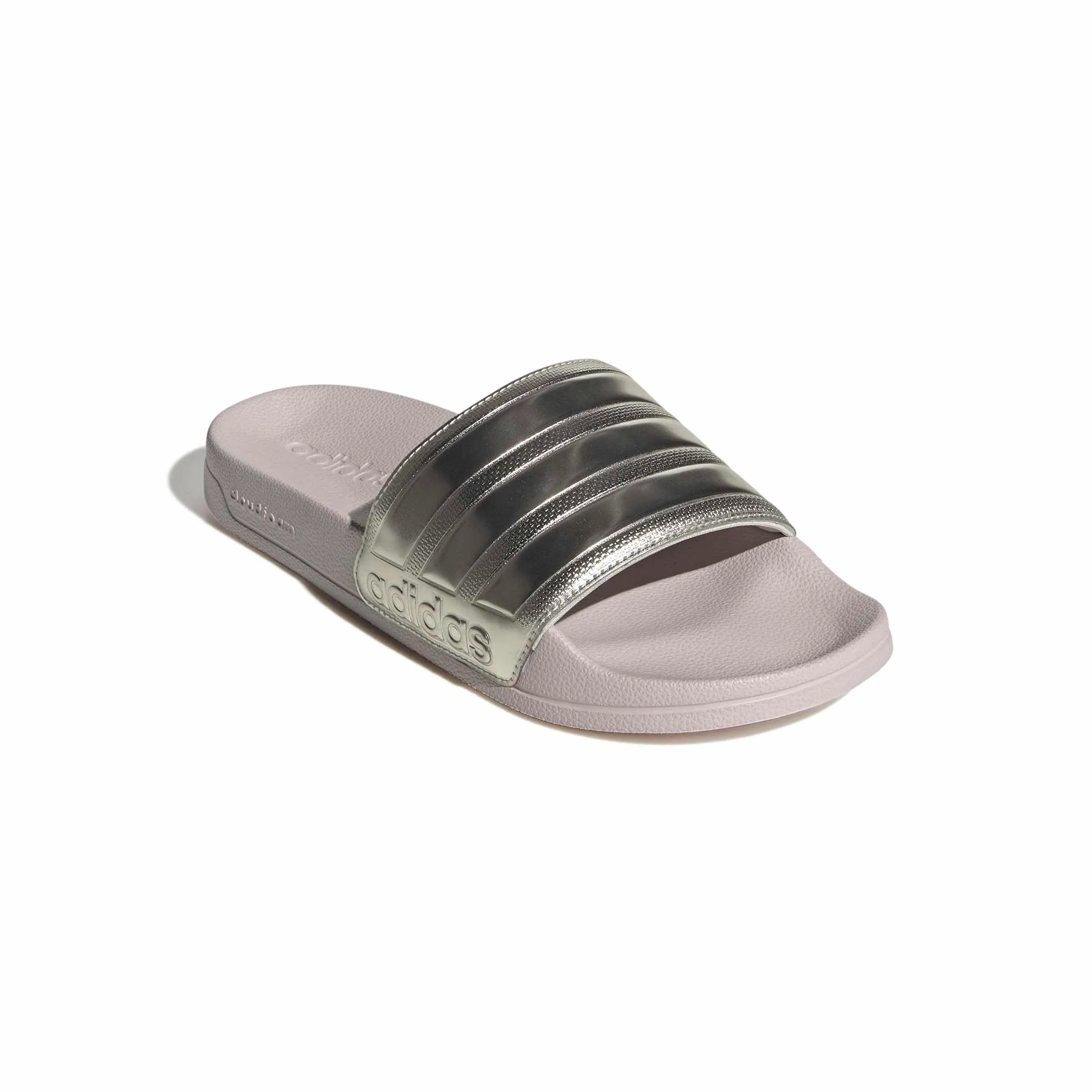 adidas Adilette Shower Slides - Ice Purple/Ice Gold Met., 44.5 EU - immagine 3