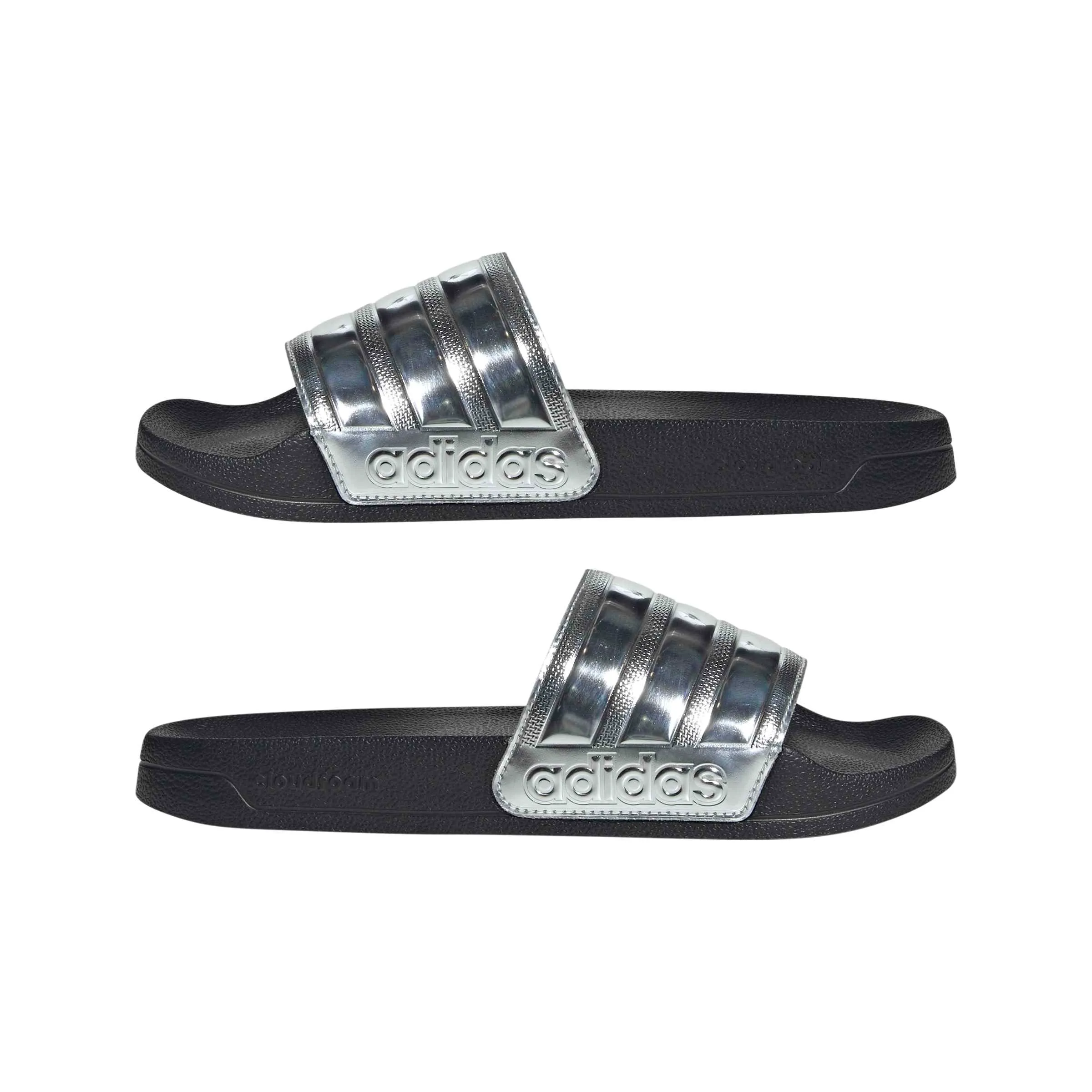 adidas Adilette Shower Slides Sandal, Core Black/Silver Met., 37 EU - immagine 6