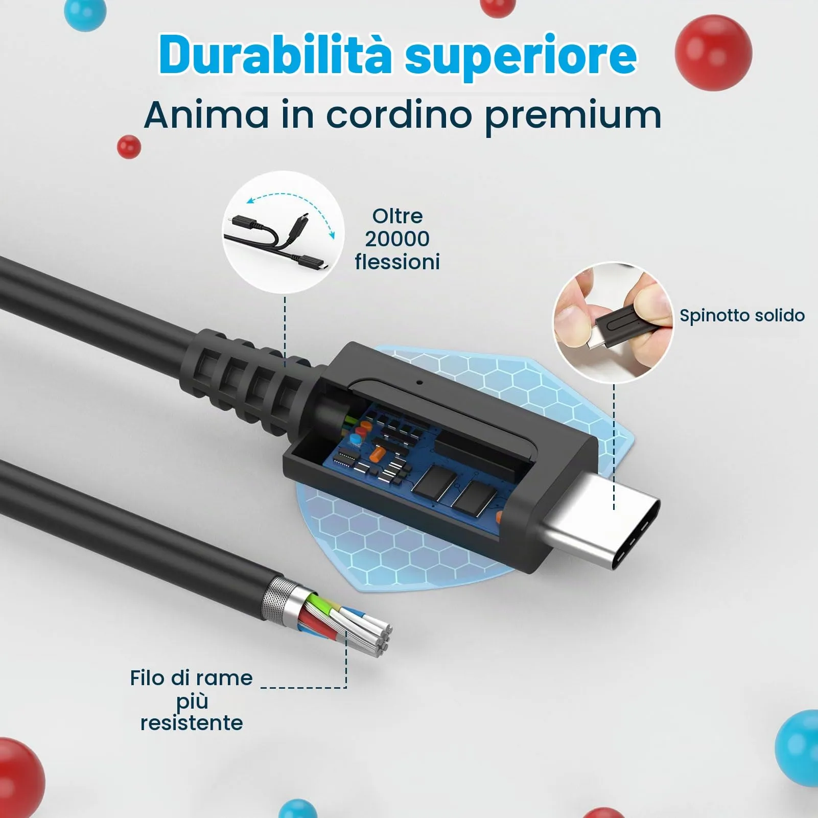 SATURNDOCK Caricatore 45W per Nintendo Switch, Lite, OLED, Steam Deck e Pro Controller, Alimentatore con Cavo 3M, Supporto Modalità TV, STM45 - immagine 4