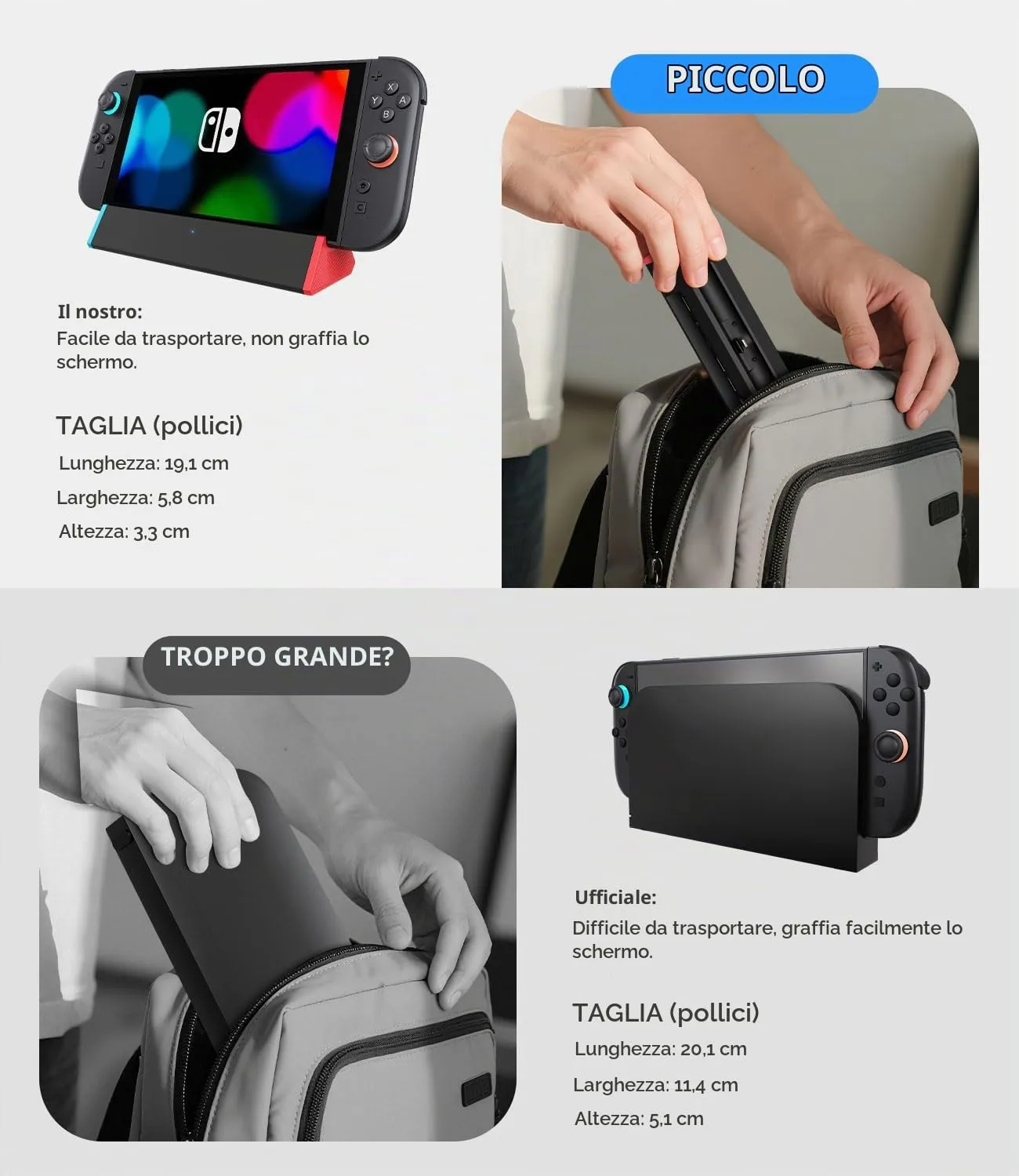 SiWiQU Switch 2 TV Dock S3MAX, 4K @120Hz HDMI, 100W PD Charging, USB 3.0 Portatile Base Support for Nintendo Switch 2 Console Only - immagine 6