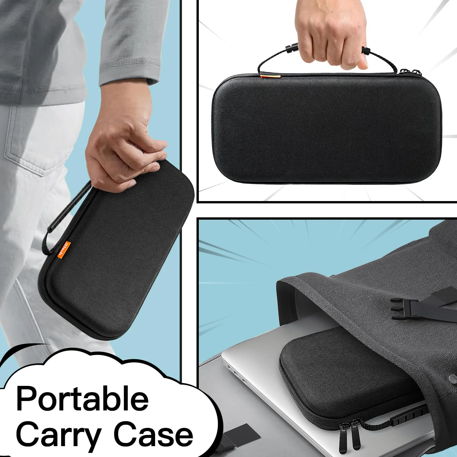 JETech Custodia da Trasporto per Nintendo Switch 2, Nero - immagine 7