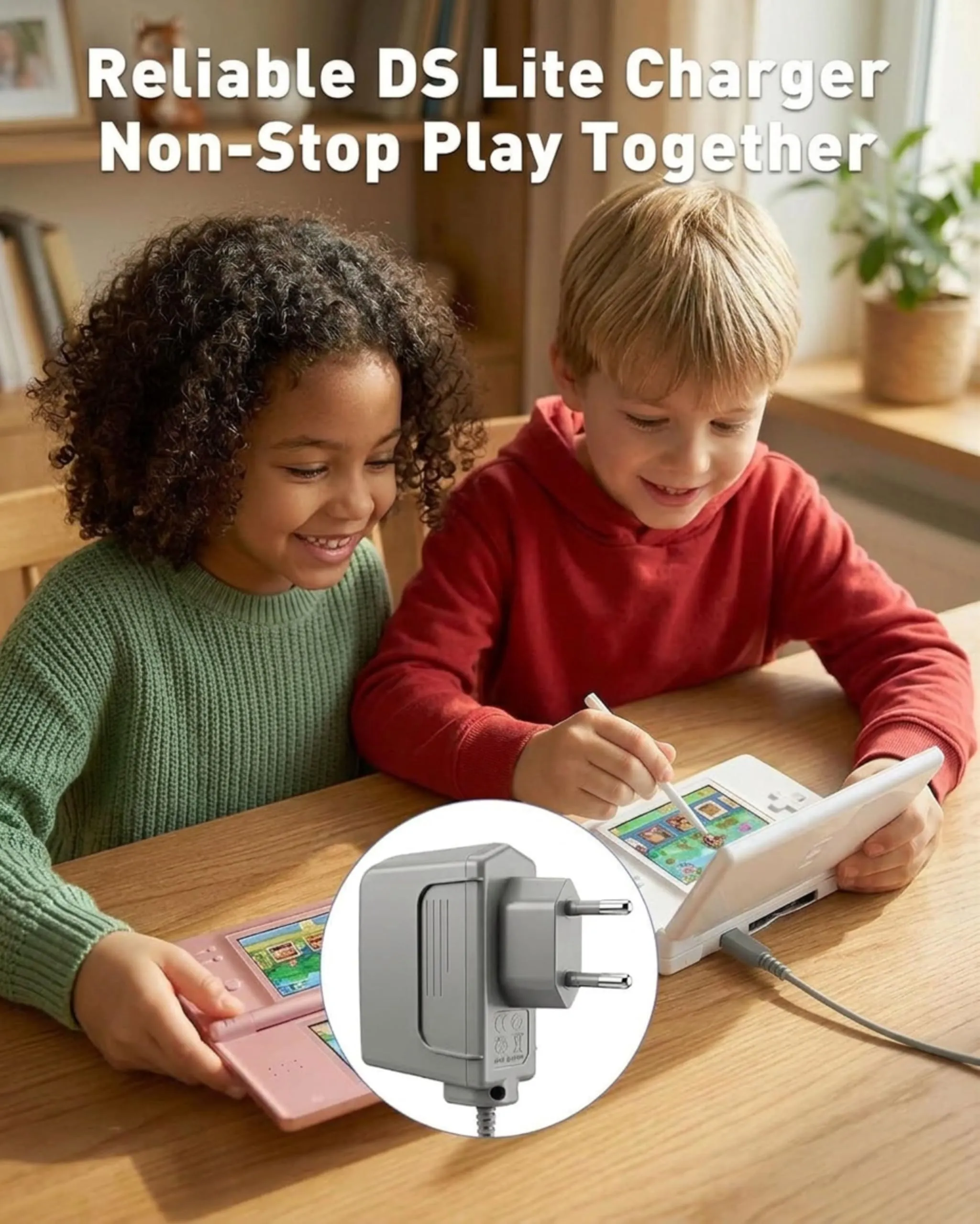 FLLAGG20 Caricabatterie per Nintendo DS Lite, Grigio - immagine 7