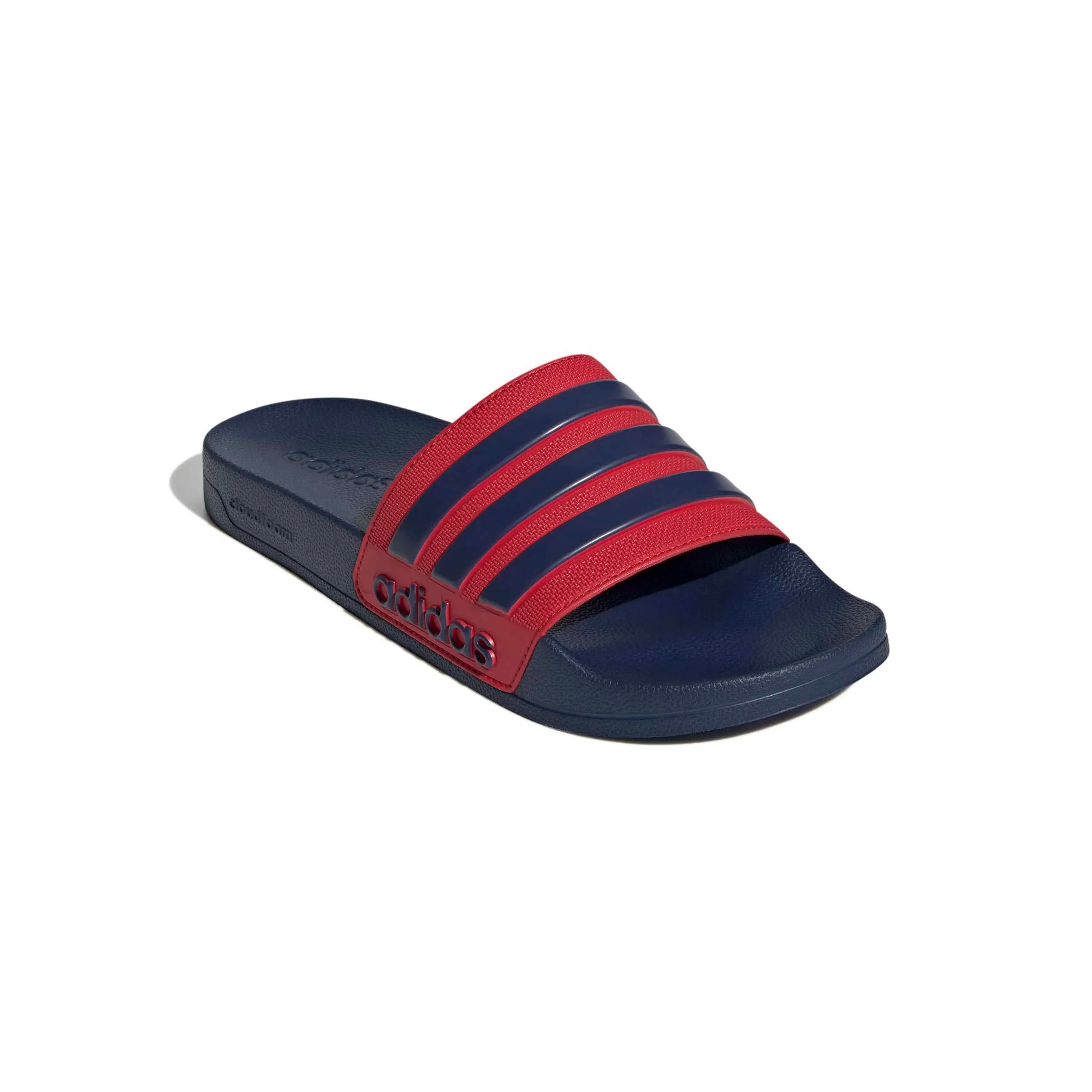 adidas Adilette Shower Slides Unisex Adulto - Blu Scuro Better Scarlet, 51 1/3 EU - immagine 4
