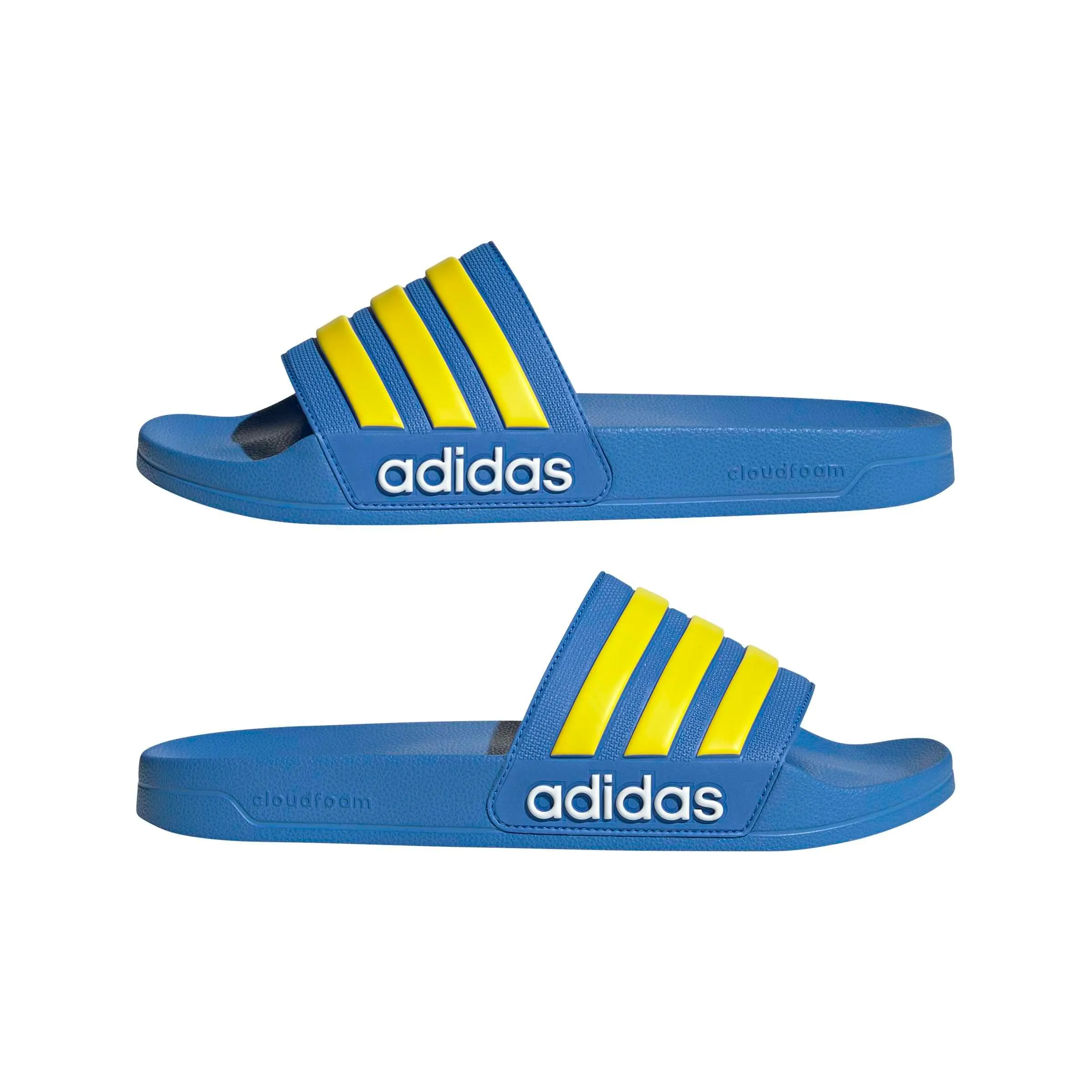 adidas Adilette Shower Slides - Ray Blu Giallo Ftwr Bianco, 47 EU - immagine 7