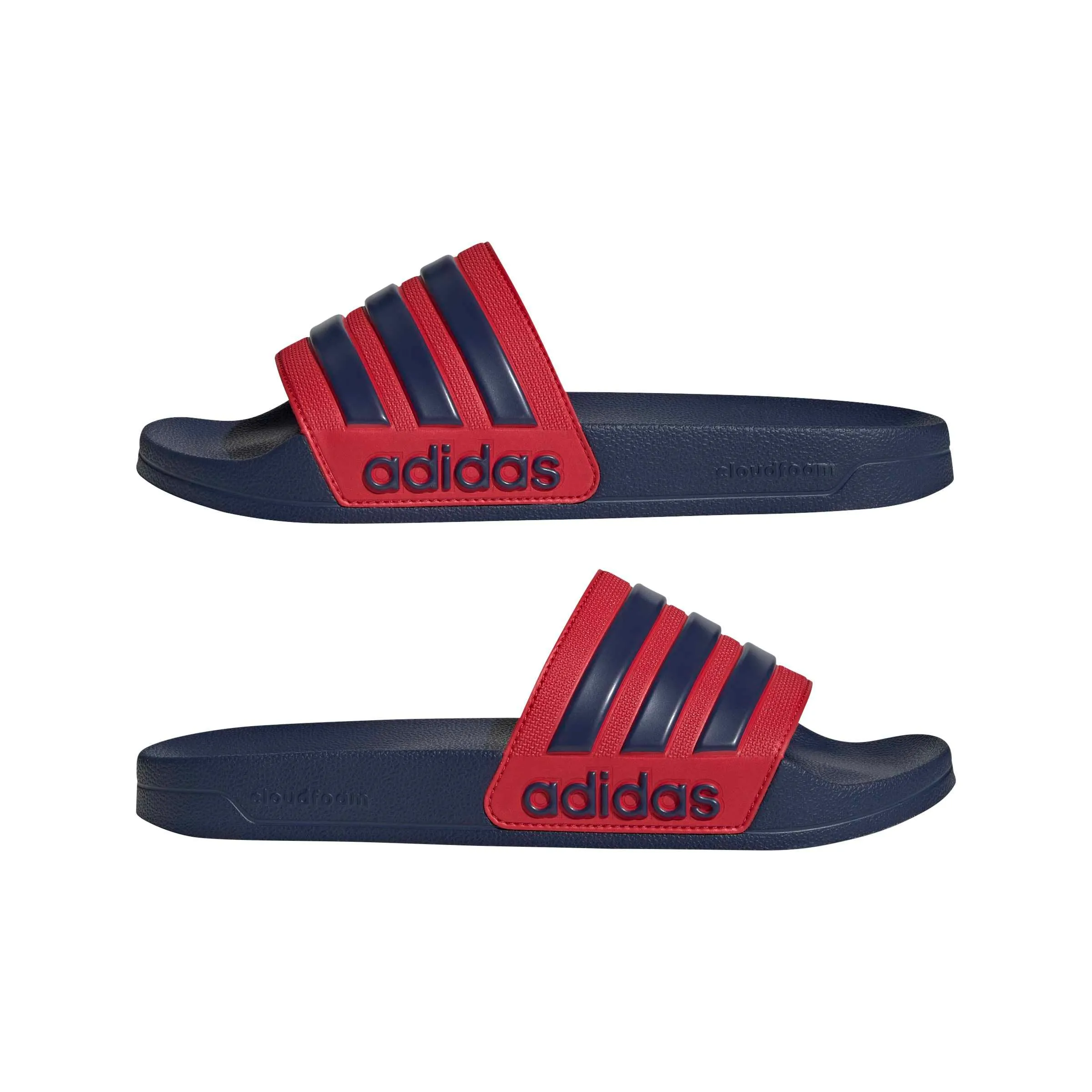 adidas Adilette Shower Slides, Blu Scuro Blu Scuro Better Scarlet, 54 2/3 EU - immagine 7
