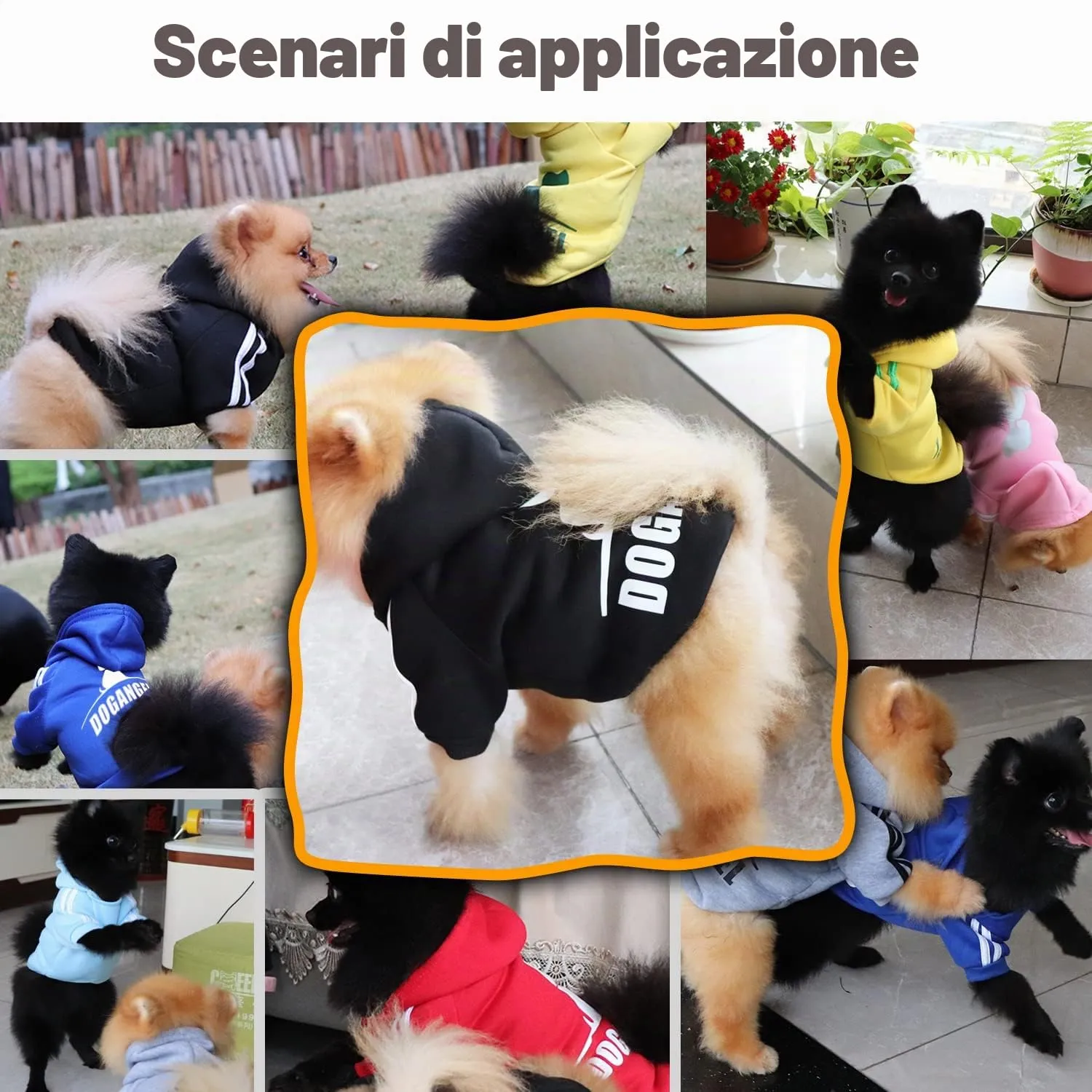 QiCheng&LYS Dog Winter Hoodie Coat (Nero, XS) - immagine 4