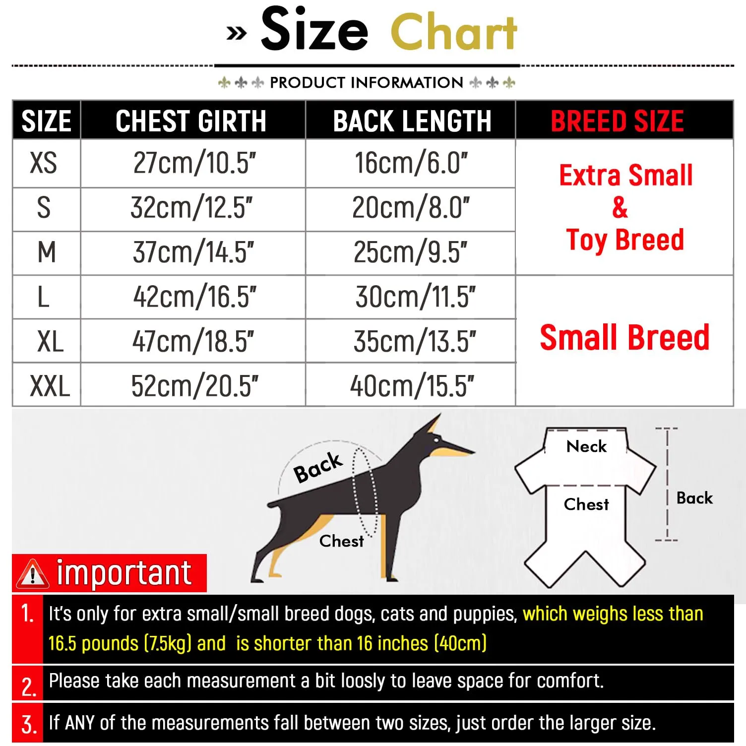 SMALLLEE_LUCKY_STORE Pet Ribbed Fleece Sweater Pullover for Small Dogs and Cats - immagine 4