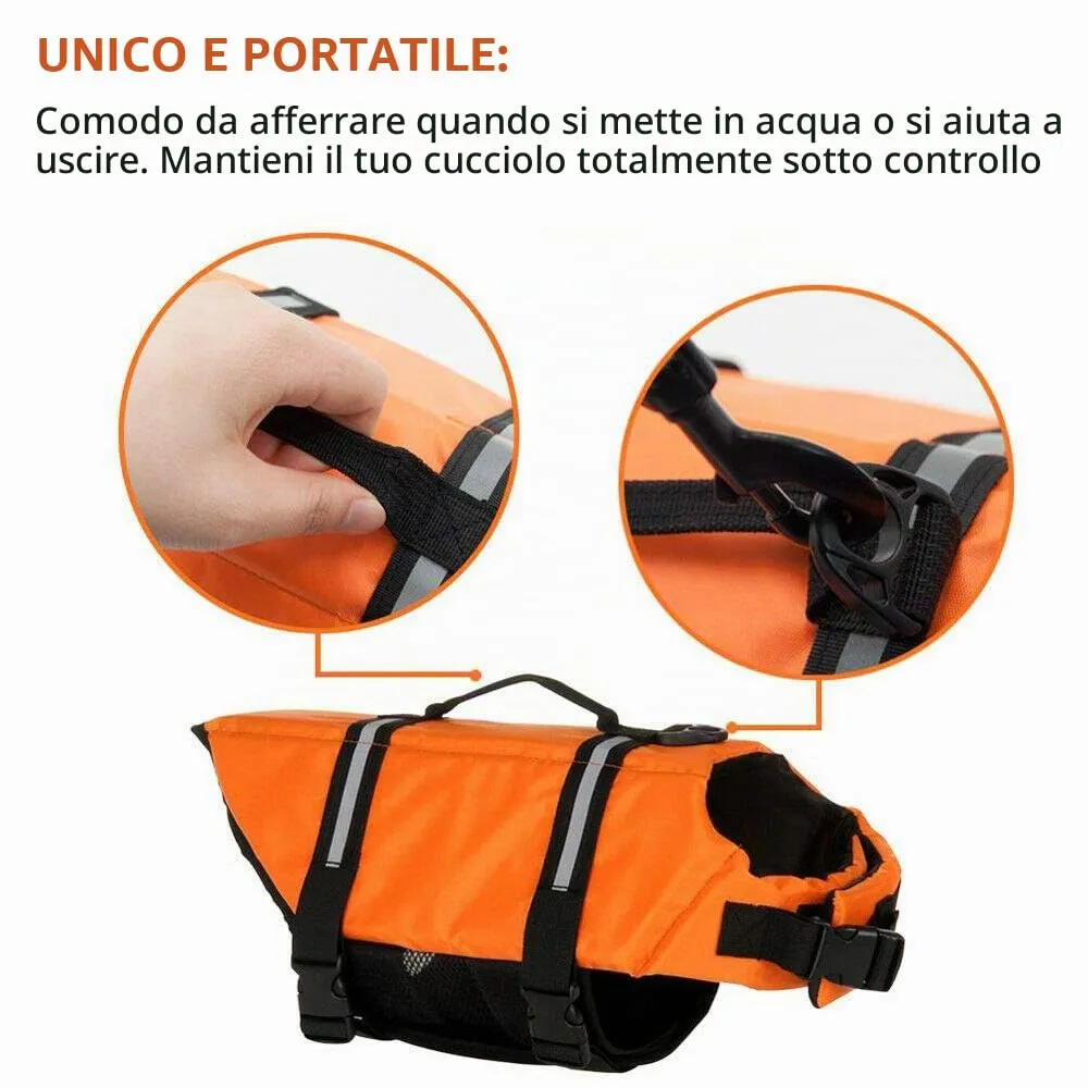 FainFun Giubbotto di Salvataggio per Cani, Arancione, Taglia M - immagine 7