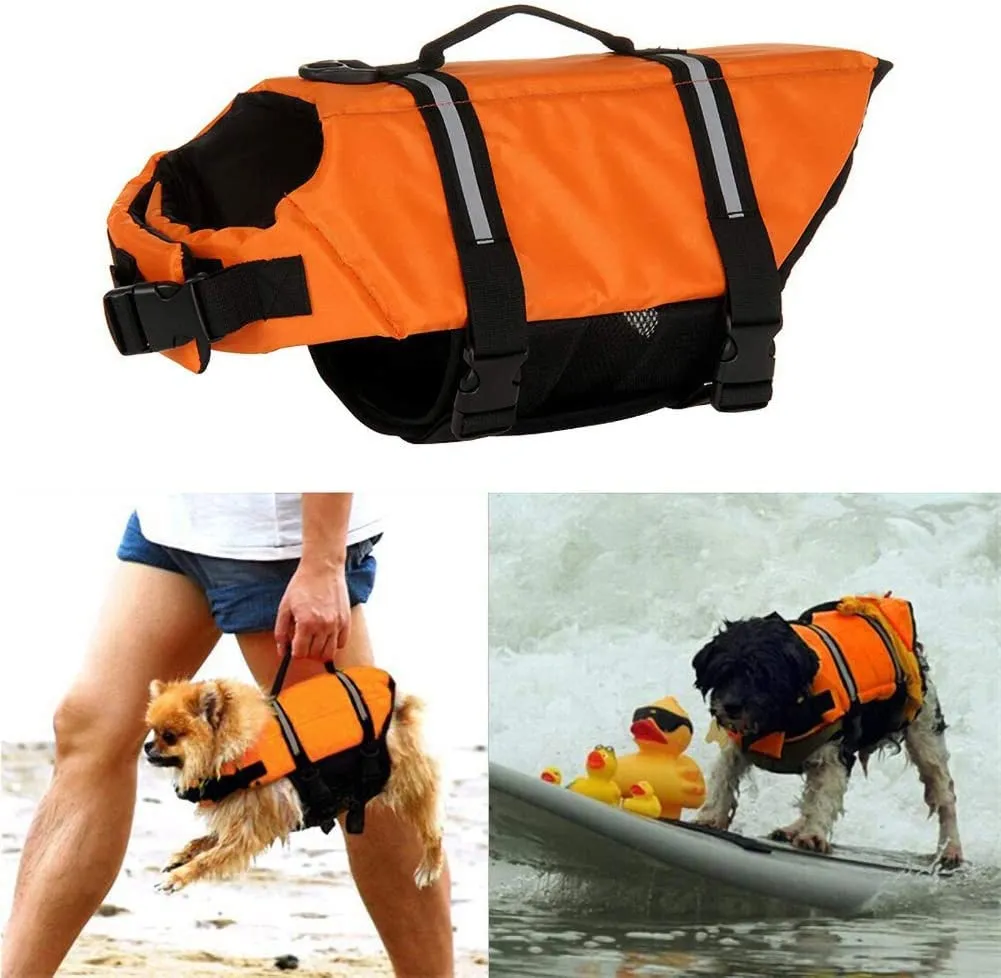 FainFun Giubbotto di Salvataggio per Cani, Arancione, Taglia XL - immagine 5