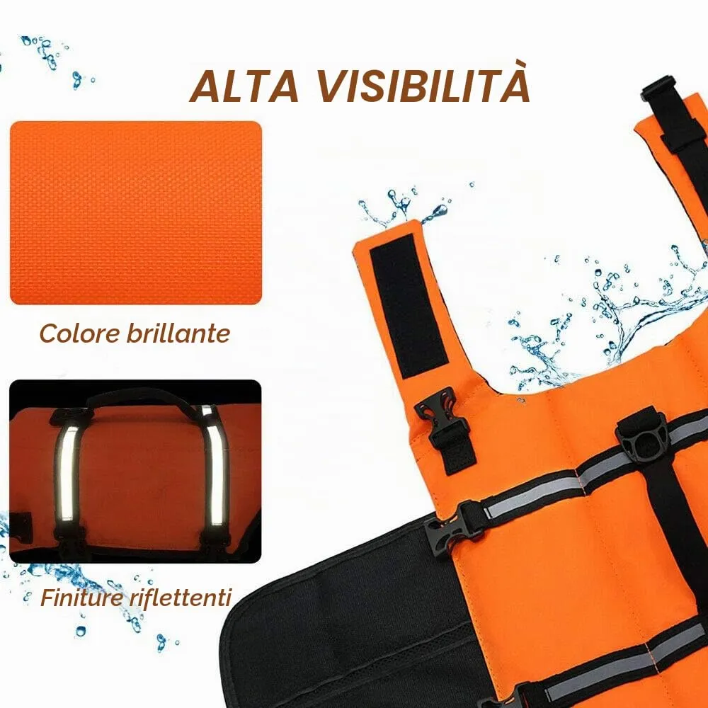 FainFun Giubbotto di Salvataggio per Cani, Arancione, XXL - immagine 4