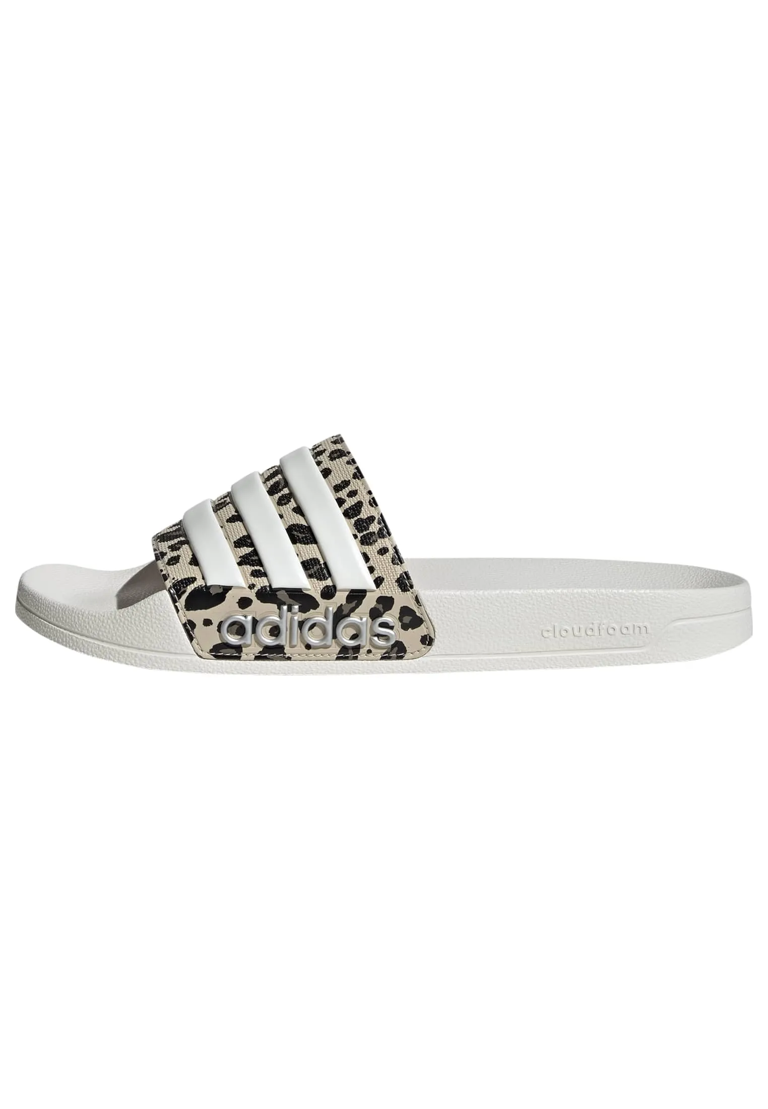 adidas Adilette Shower Slides Sandal, Crystal Linen/Core White/Khaki Six, 38 EU - immagine 1