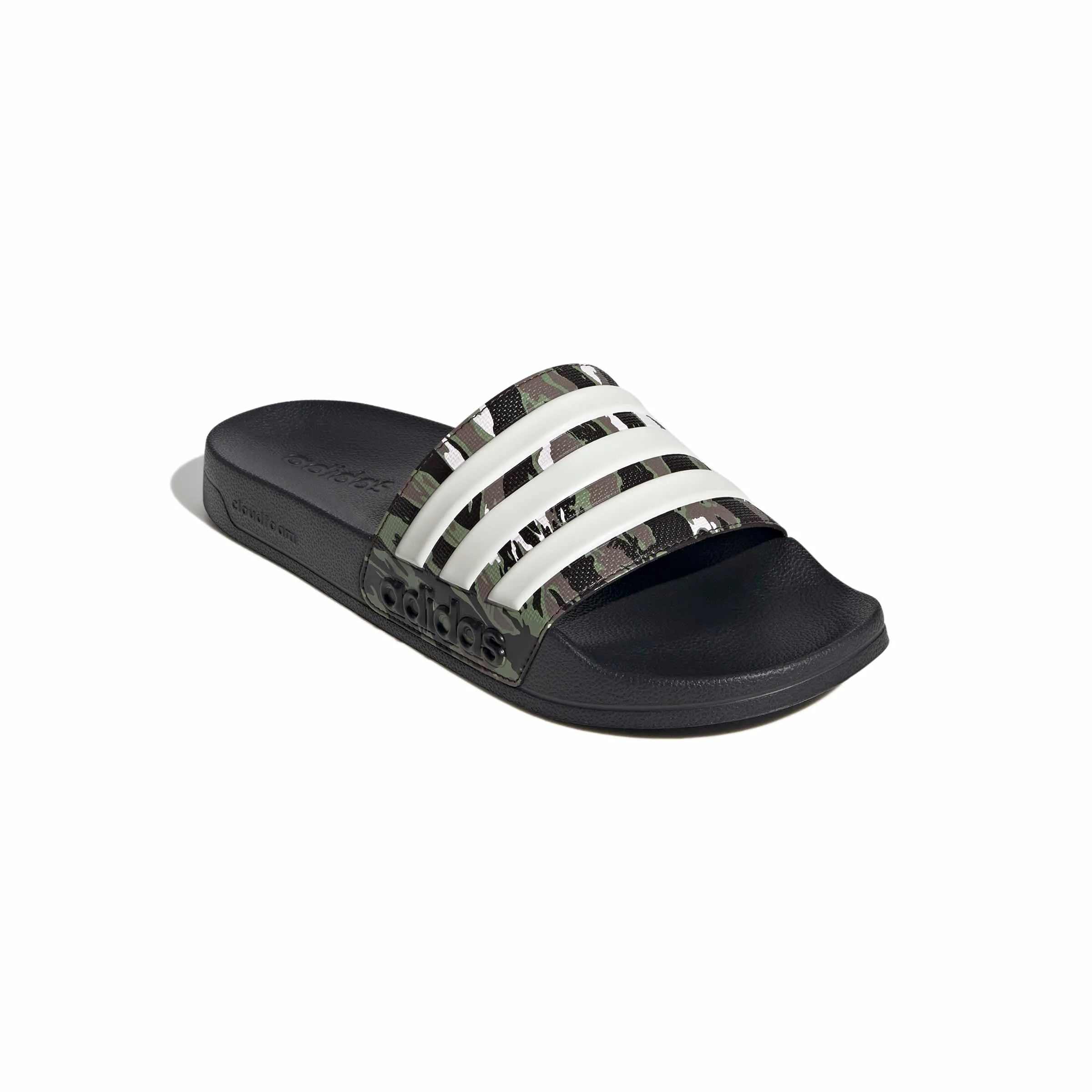 adidas Adilette Shower Slides - Core Black/Alumina/Tent Green, 53 EU - immagine 5