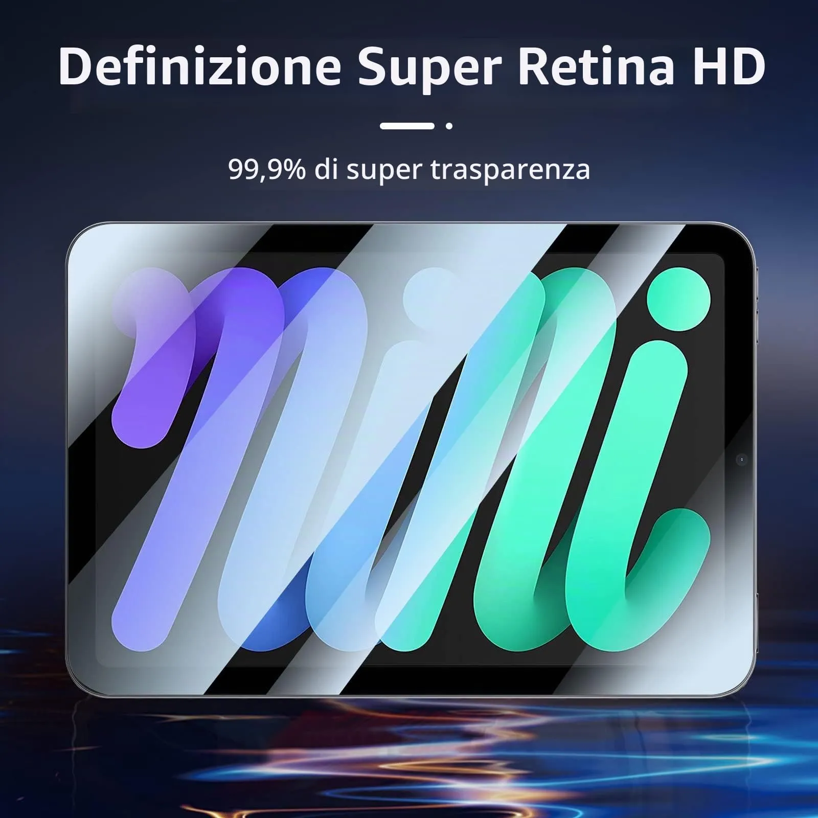 NEW'C Pellicola in Vetro Temperato per iPad mini 7 (A17 Pro) e iPad mini 6, 8,3 Pollici - immagine 5