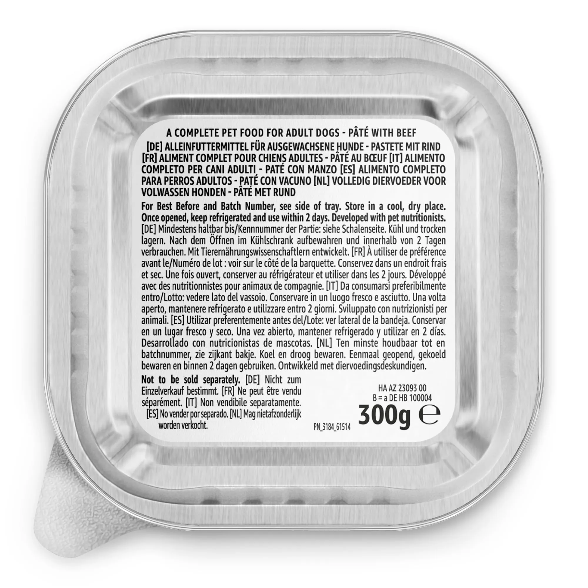 by Amazon Cibo Umido per Cani Paté di Manzo, 300g, Confezione da 10 - immagine 8