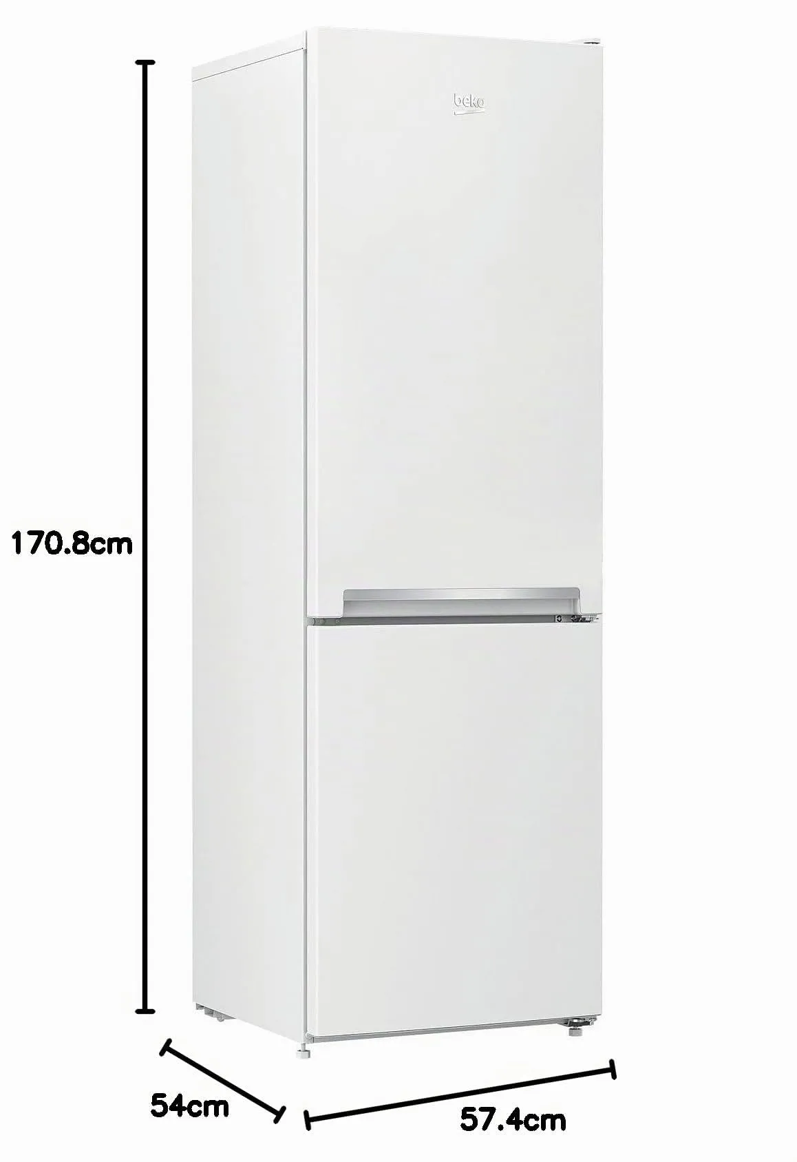 Beko RCSA270K30WN Frigorifero Combinato Statico Bianco 270 Litri - immagine 2
