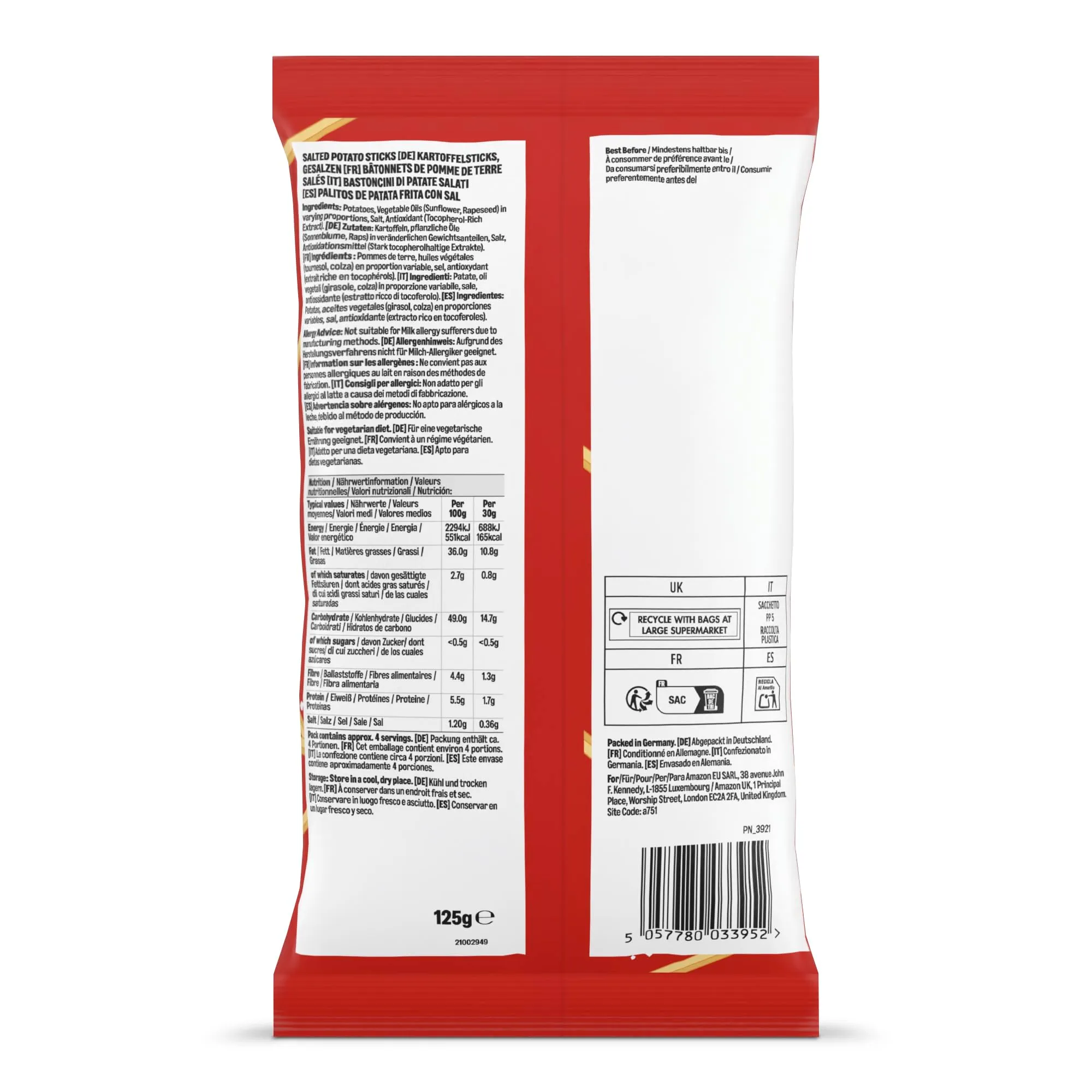by Amazon Bastoncini di Patate, 125g - immagine 3