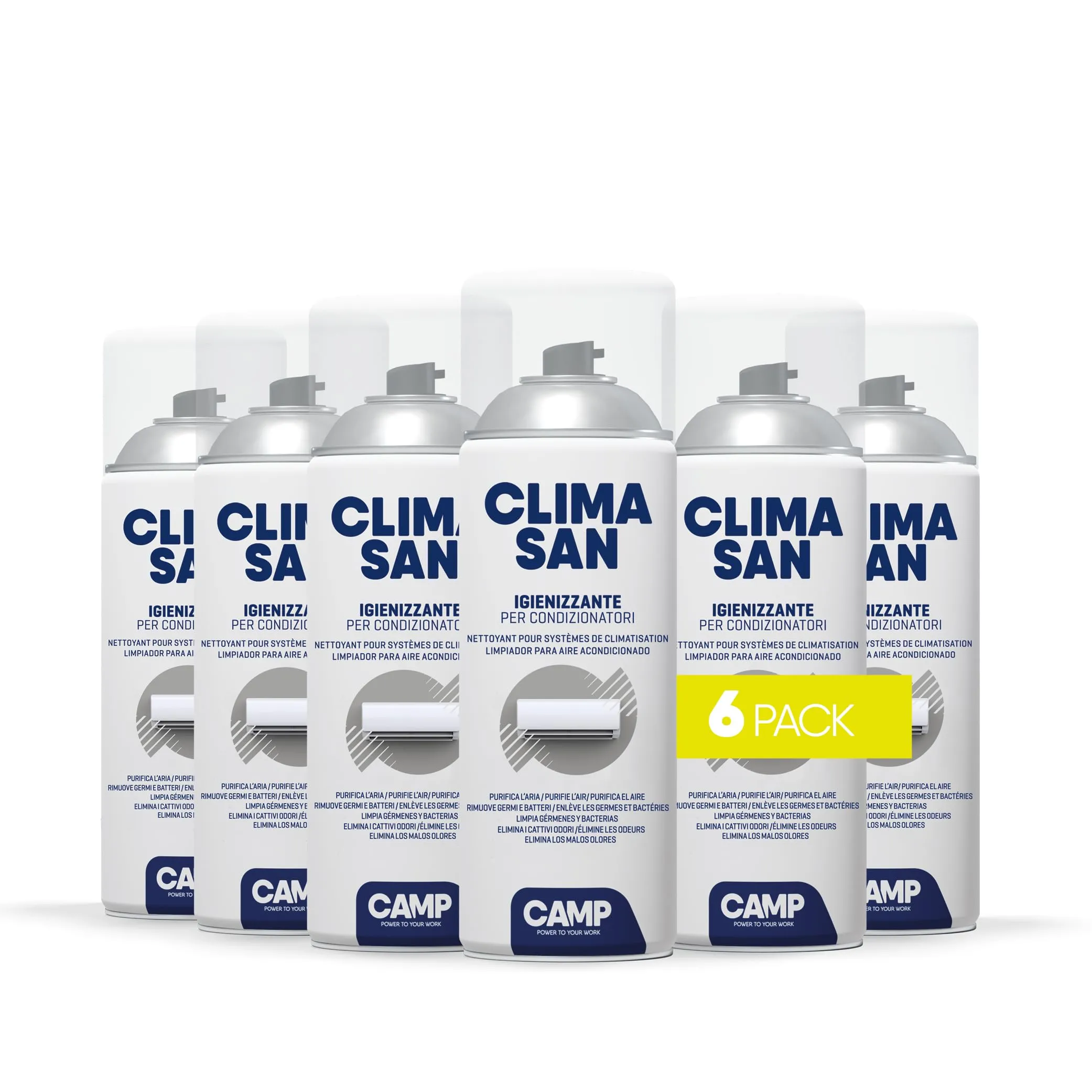CAMP Climasan Igienizzante per Climatizzatore, 6x400 ml - immagine 1
