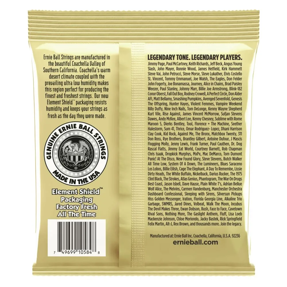 Ernie Ball Earthwood Custom Medium 80/20 Bronze Acoustic Guitar Strings, Gauge 12.5, 56 - immagine 2